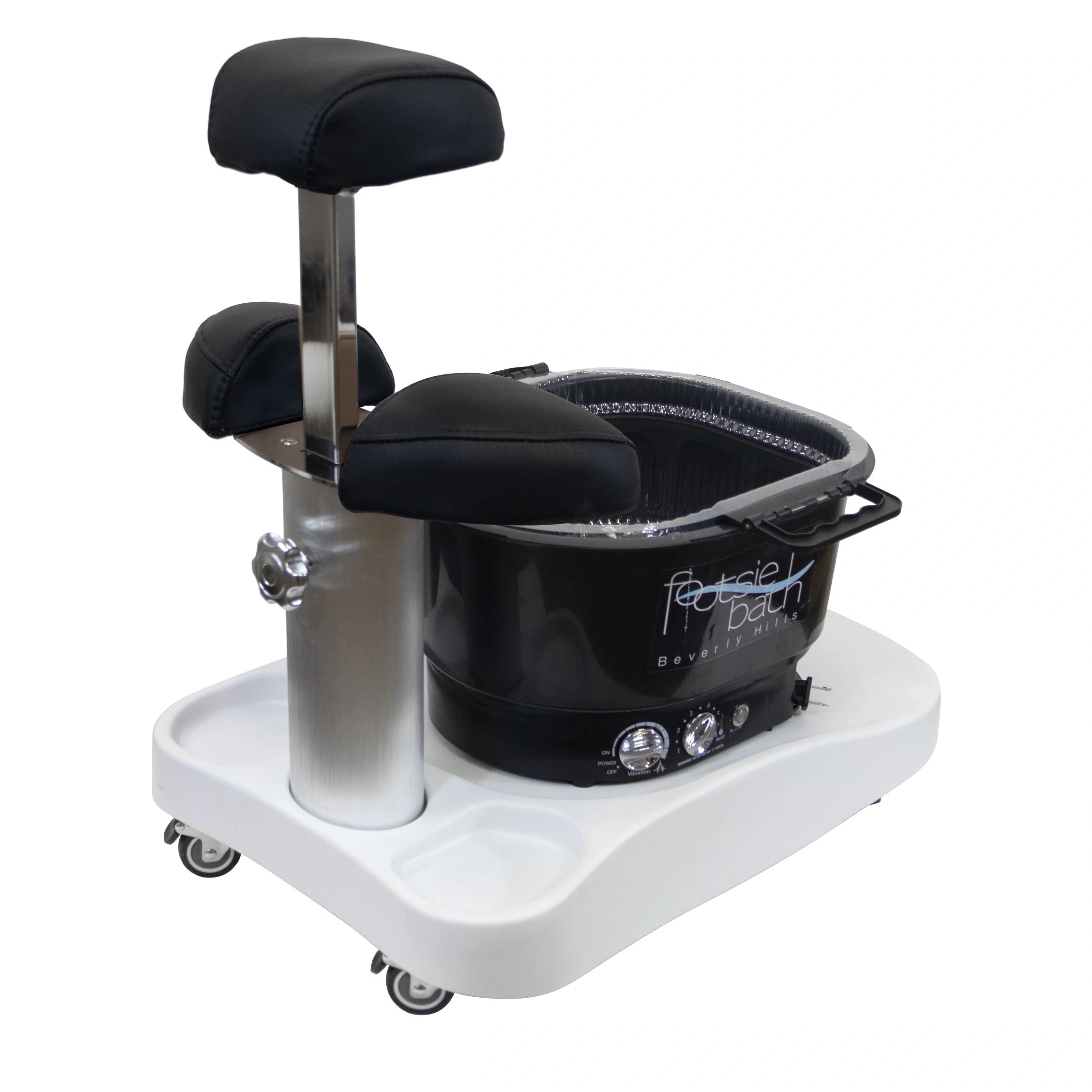 Milan Portable Pedicure Spa Base (Optional Footsie Bath Add-On)