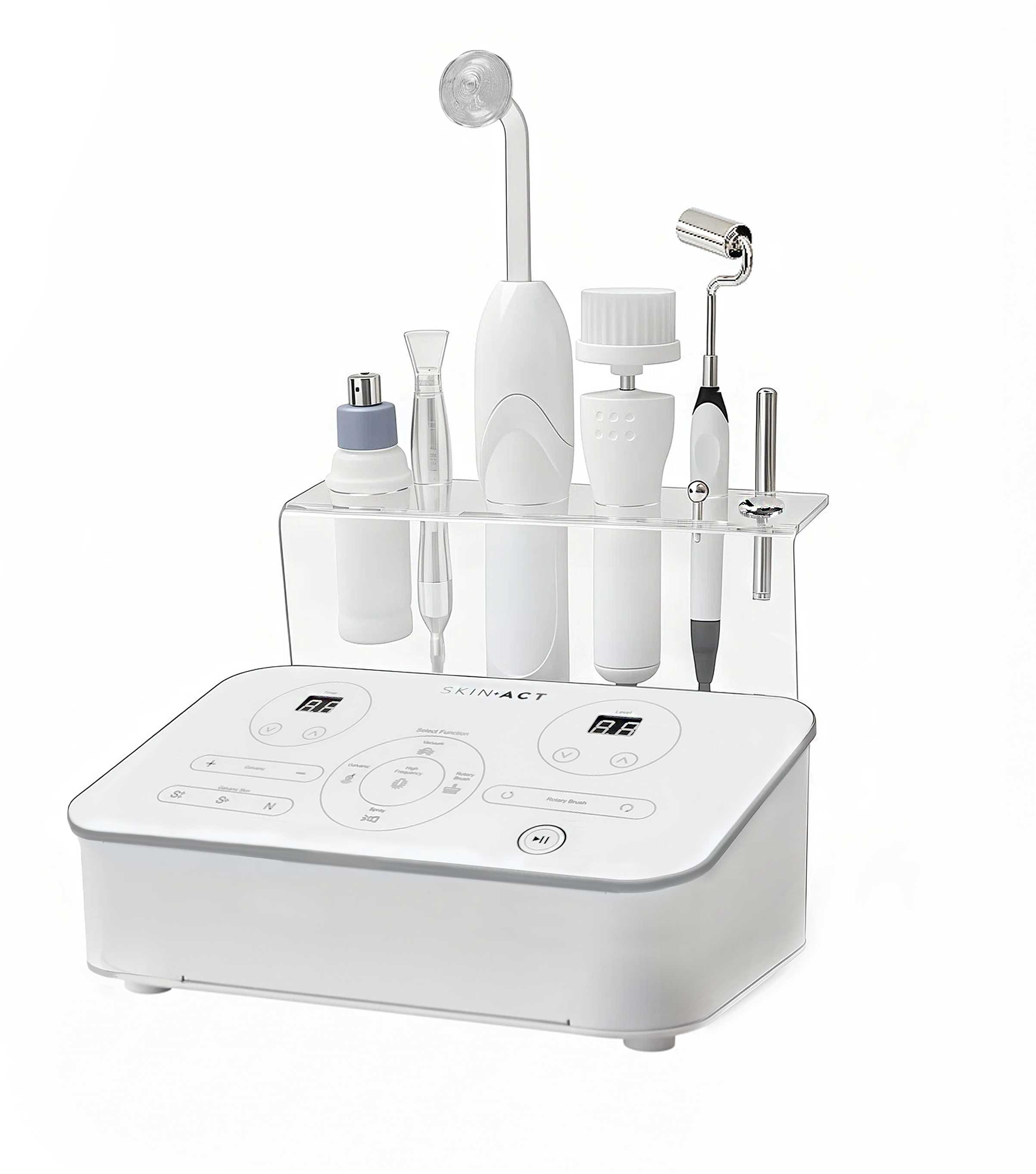 5-in-1 Skincare Unit (High Frequency, Galvanic, Brush, Spray, and Vacuum)