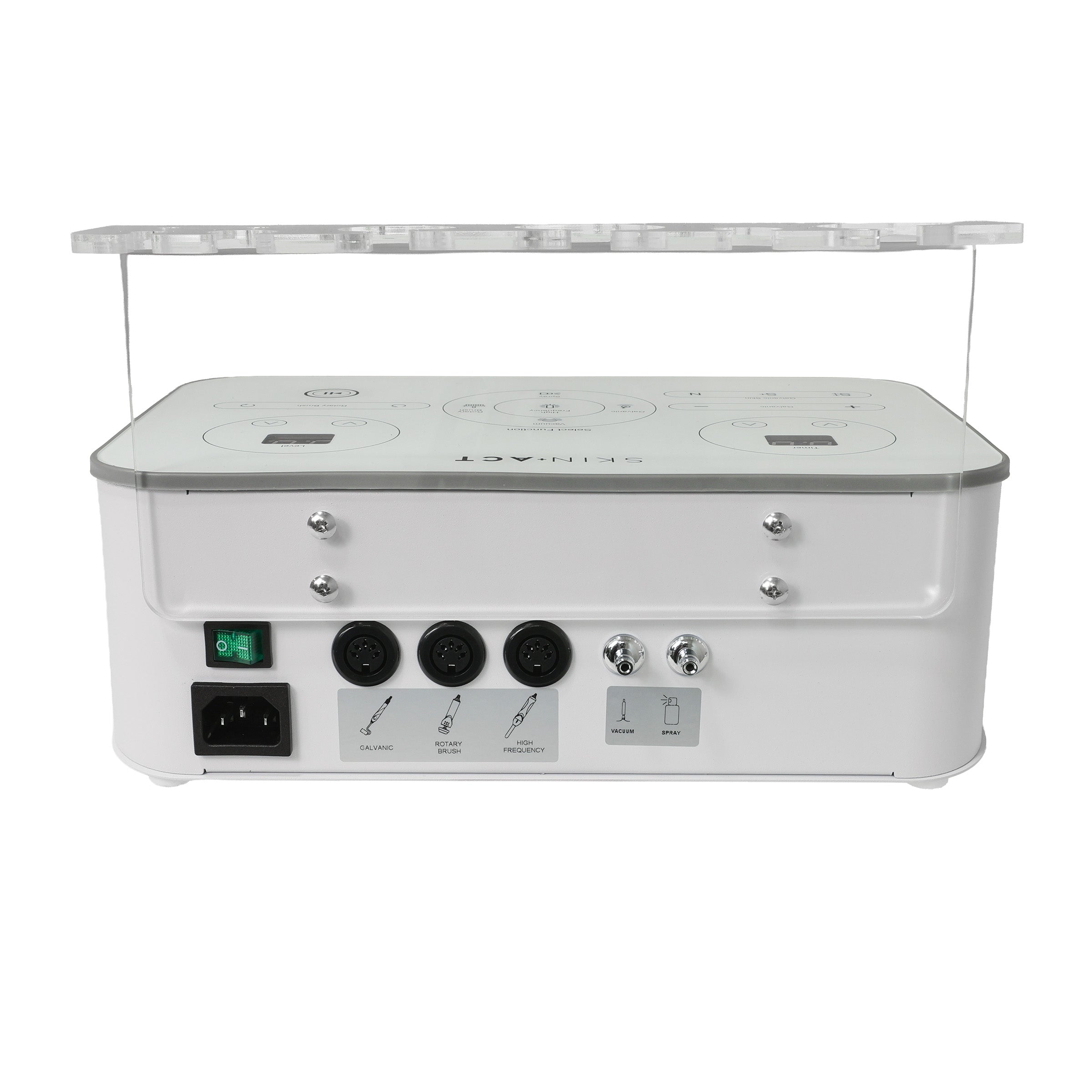 5-in-1 Skincare Unit (High Frequency, Galvanic, Brush, Spray, and Vacuum)