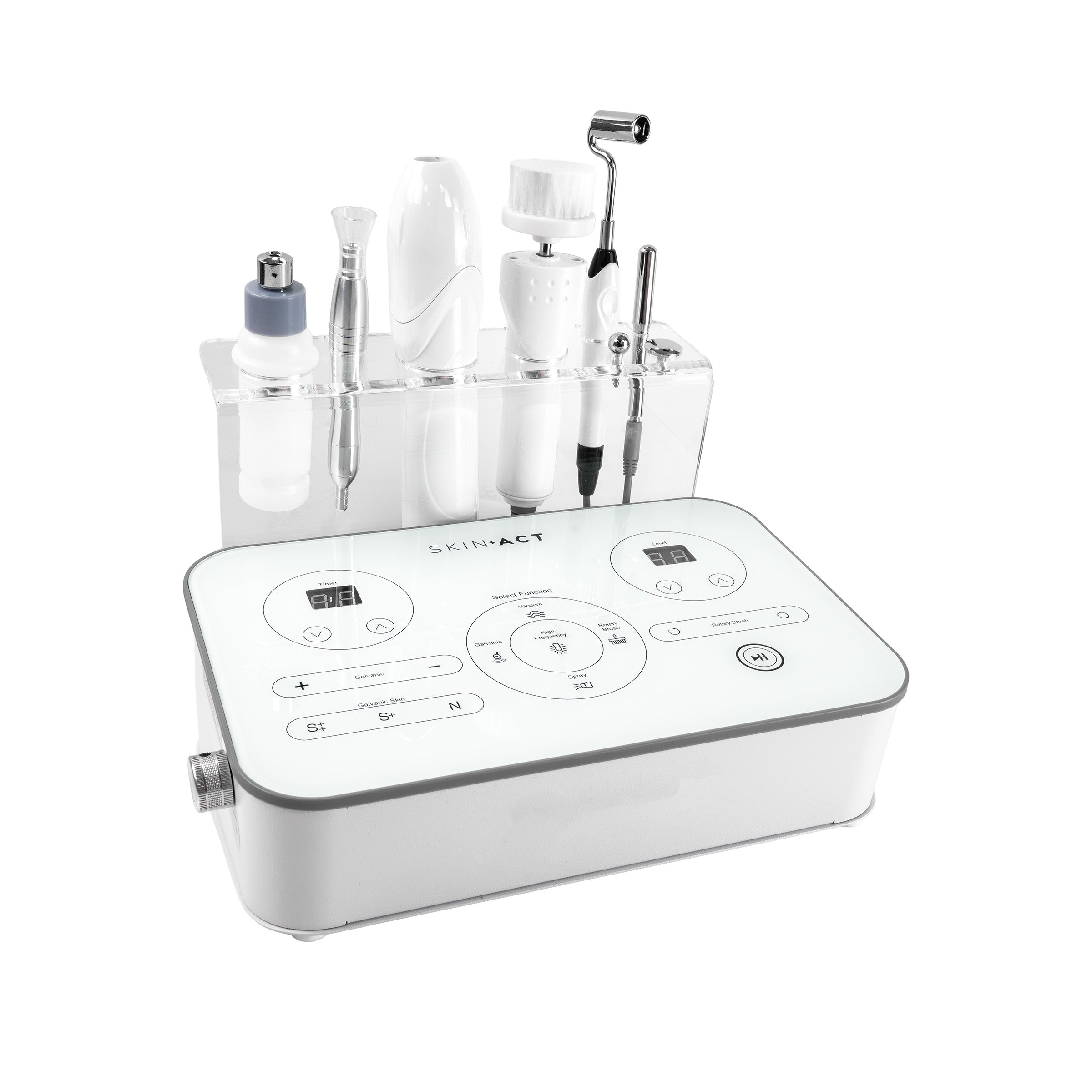 5-in-1 Skincare Unit (High Frequency, Galvanic, Brush, Spray, and Vacuum)