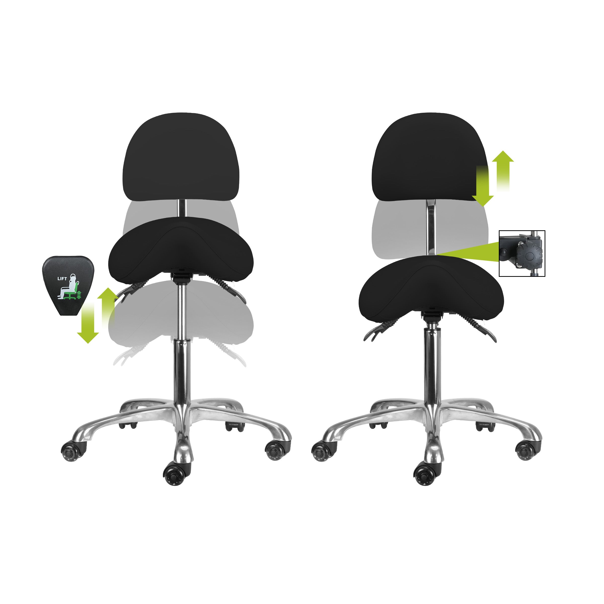 Brava Esthetician Saddle Stool