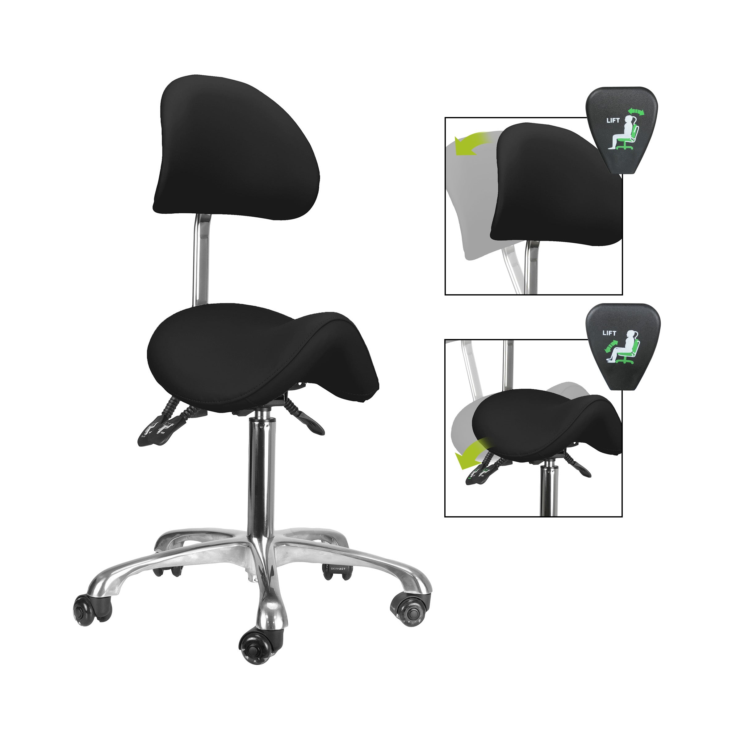 Brava Esthetician Saddle Stool