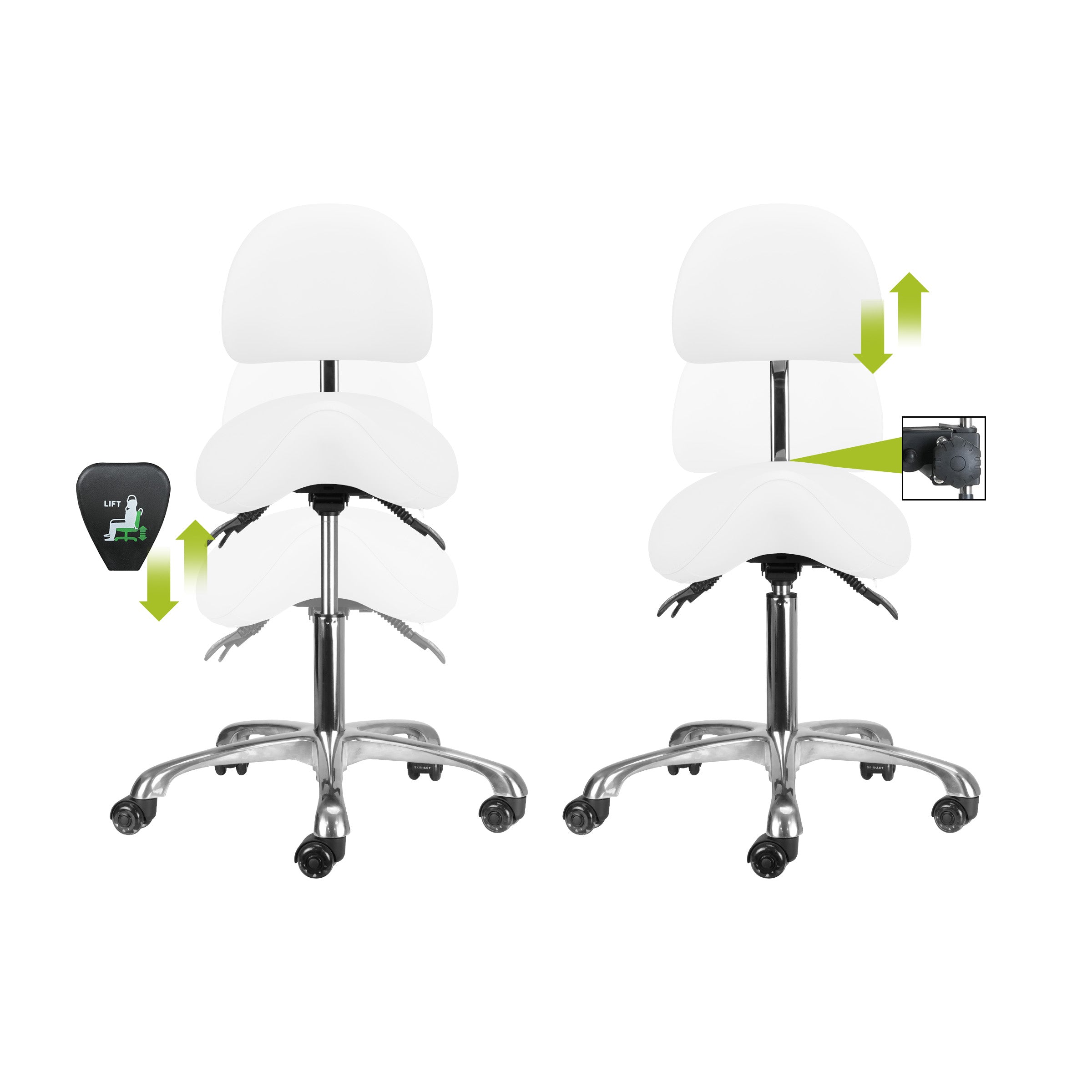 Brava Esthetician Saddle Stool