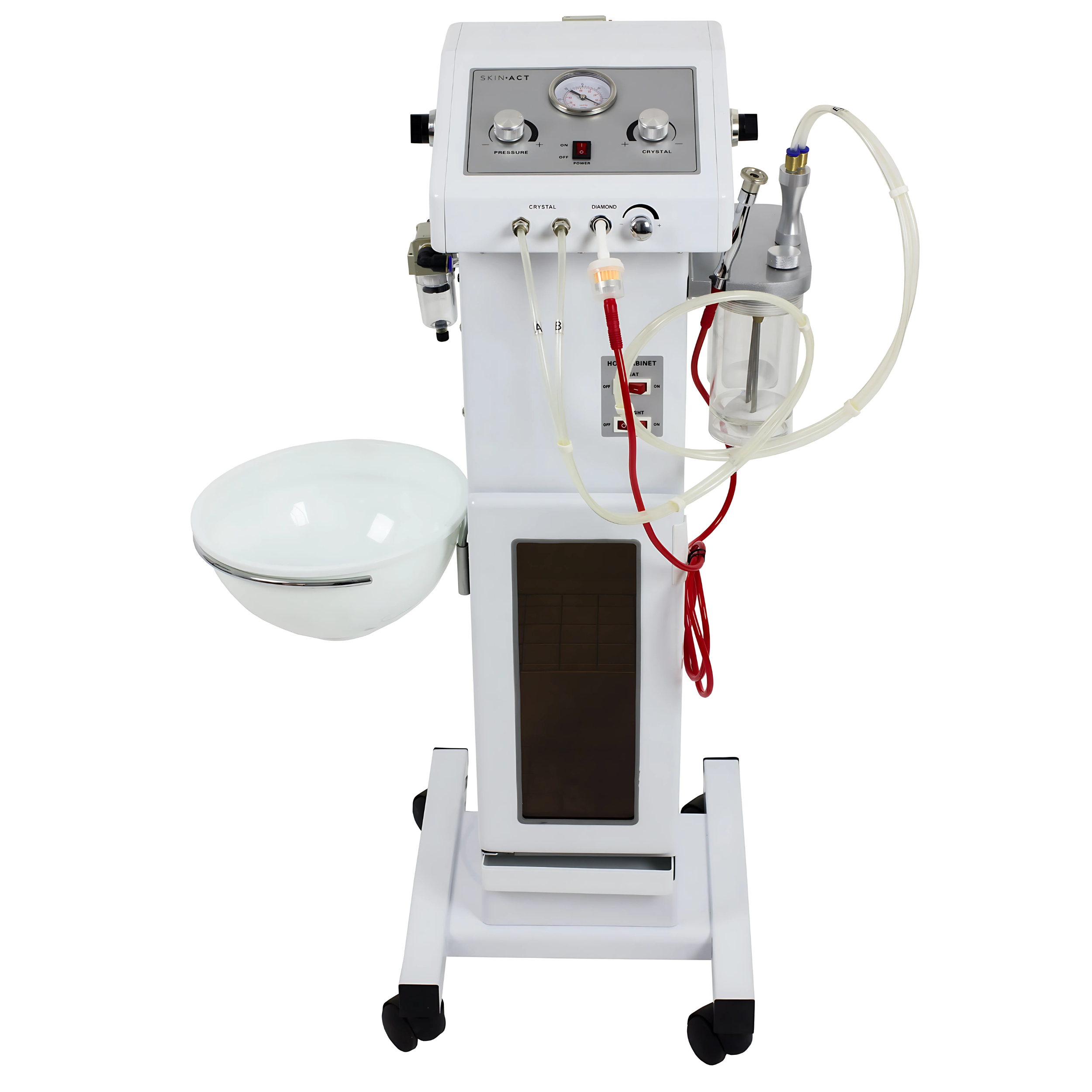 Crystal Microdermabrasion + Hot Towel Cabinets (German Motor) + Diamond Microdermabrasion Option