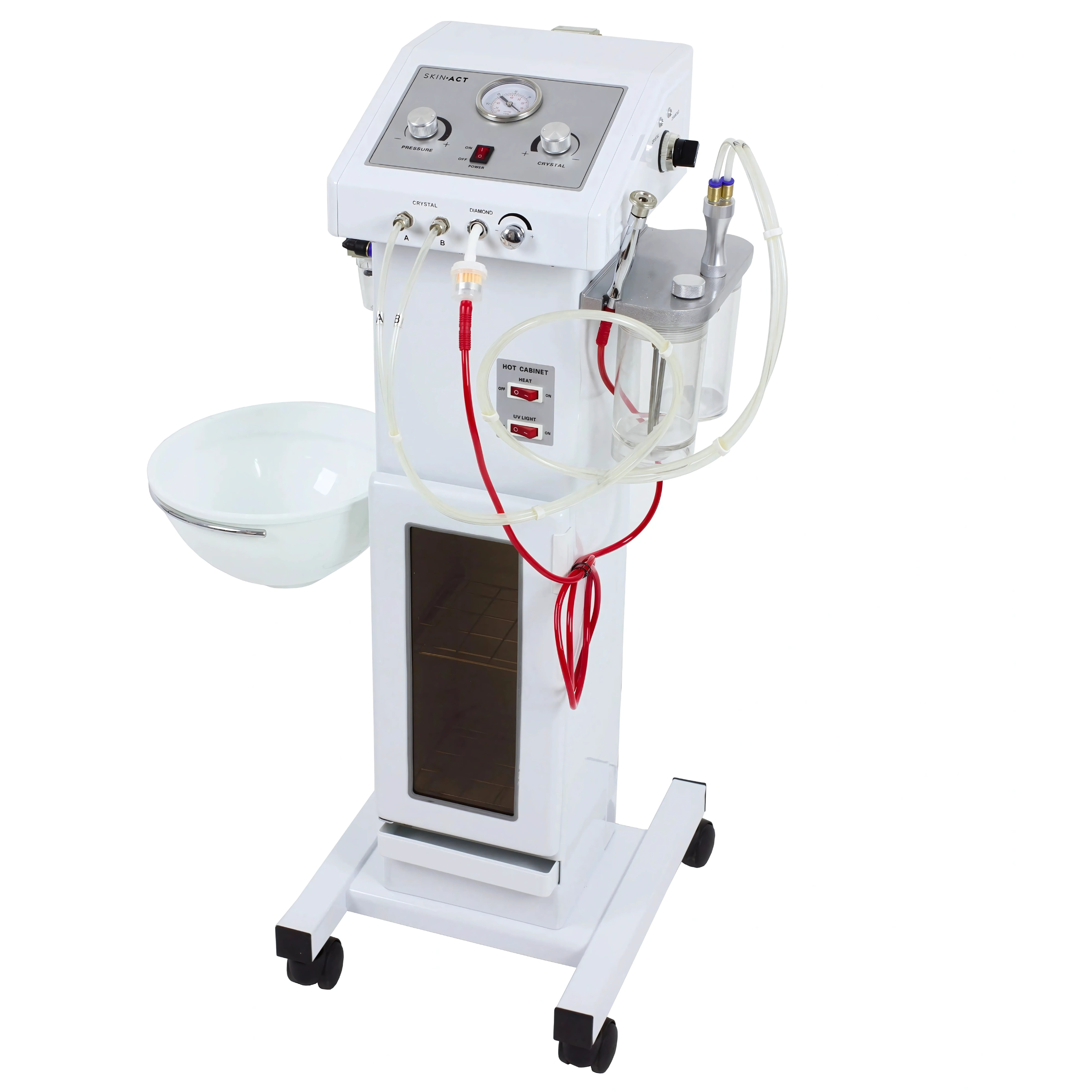 Crystal Microdermabrasion + Hot Towel Cabinets (German Motor) + Diamond Microdermabrasion Option