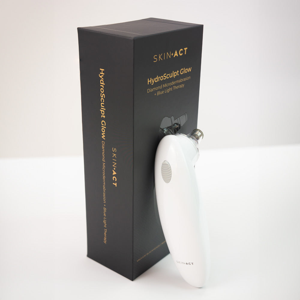 HydroSculpt Glow: Diamond Microdermabrasion + Blue LED Light Therapy