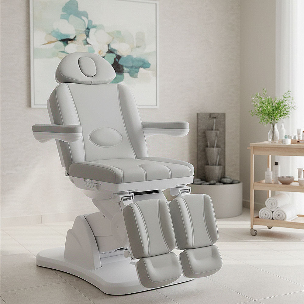Luna Medical Spa Electric Treatment Chair/Table Podiatry Function, and Independently Adjustable Legs