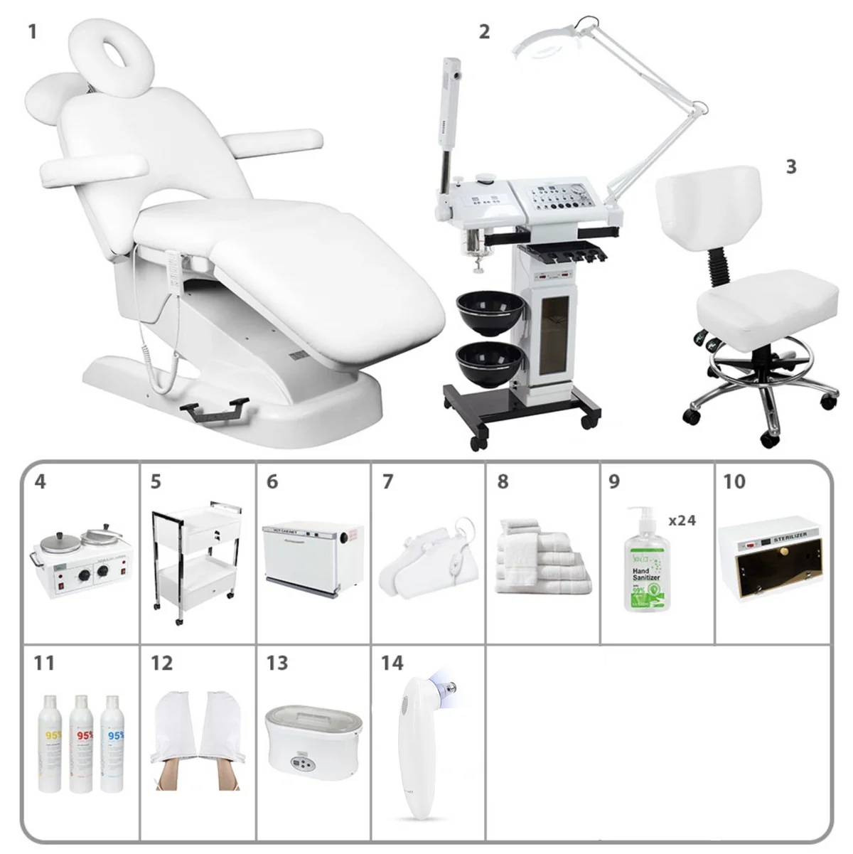 美品　PLACEBO SMOOTH OPERATOR6’8 Platinum V SPA Facial Equipment Package