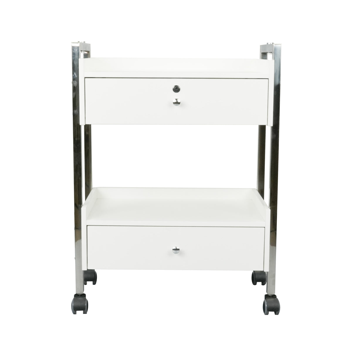 Salon Spa Cart with Two Drawers on Wheels