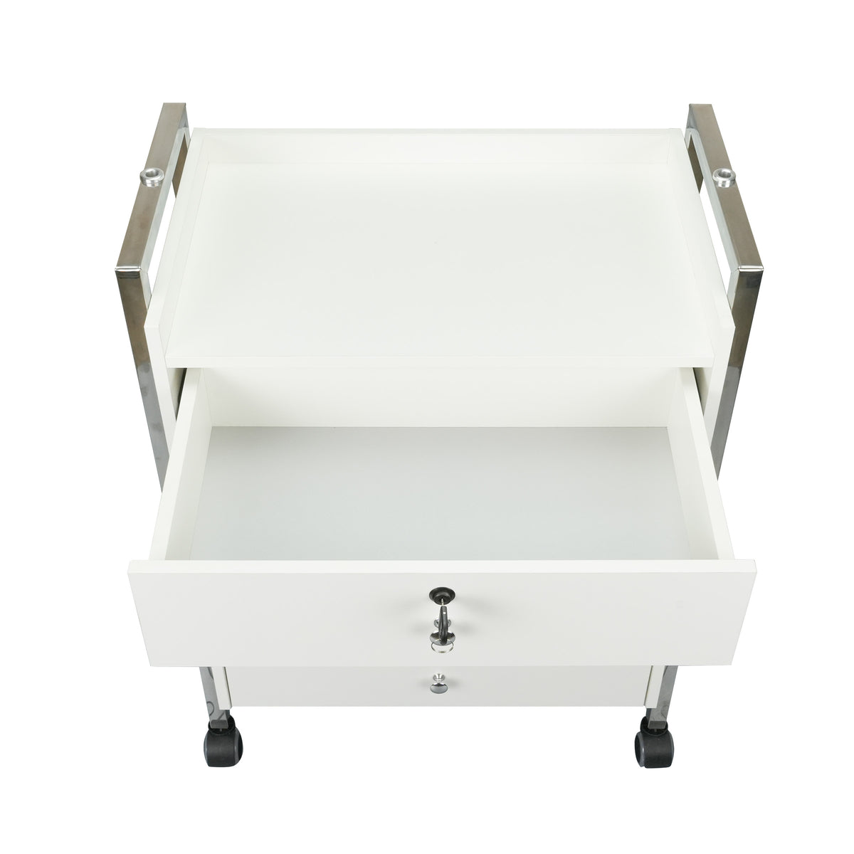 Salon Spa Cart with Two Drawers on Wheels