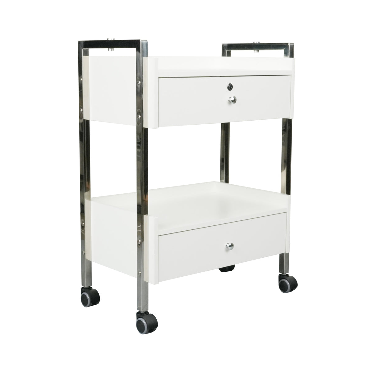 Salon Spa Cart with Two Drawers on Wheels