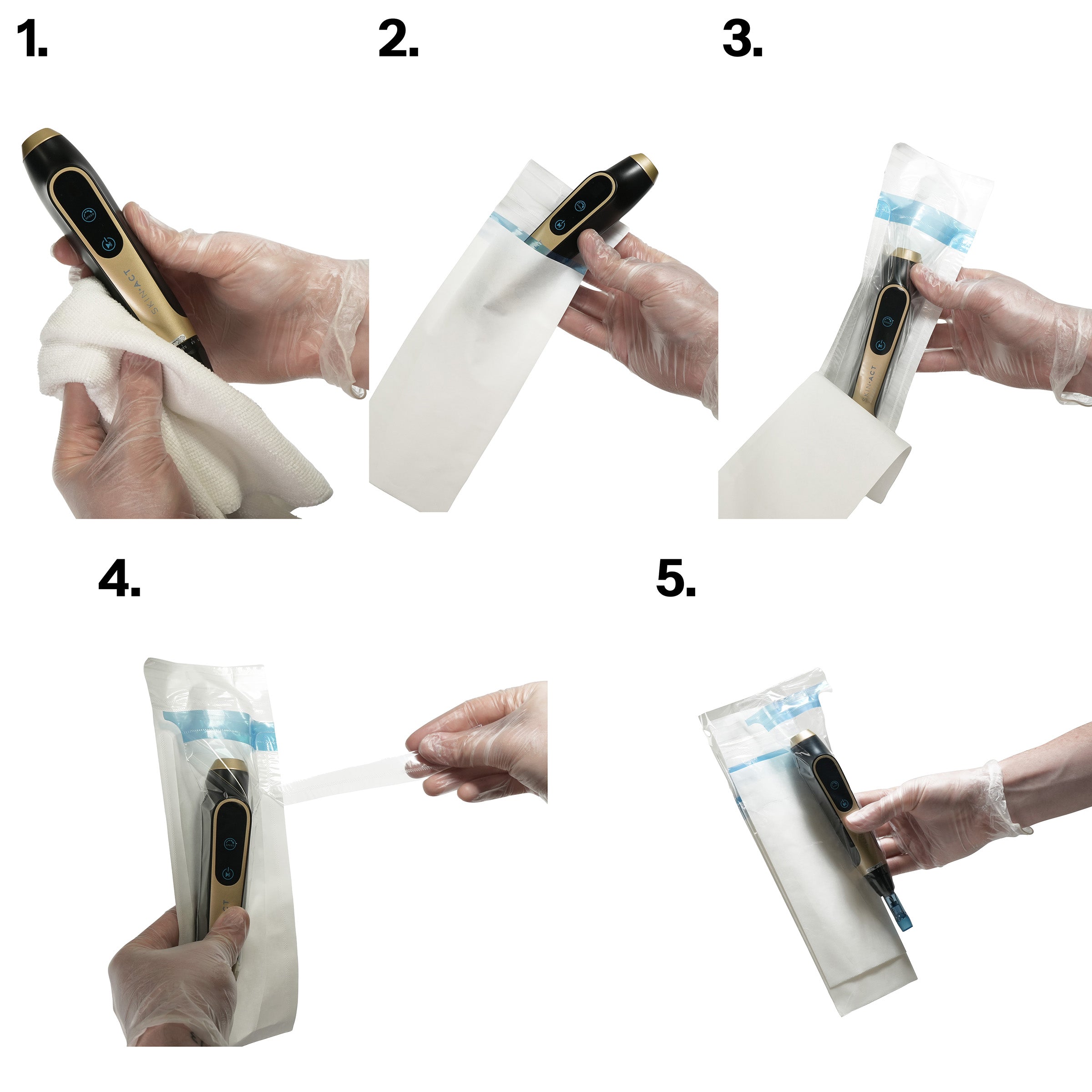 Sanitary Disposable Plastic Sleeve for Microneedling Pens