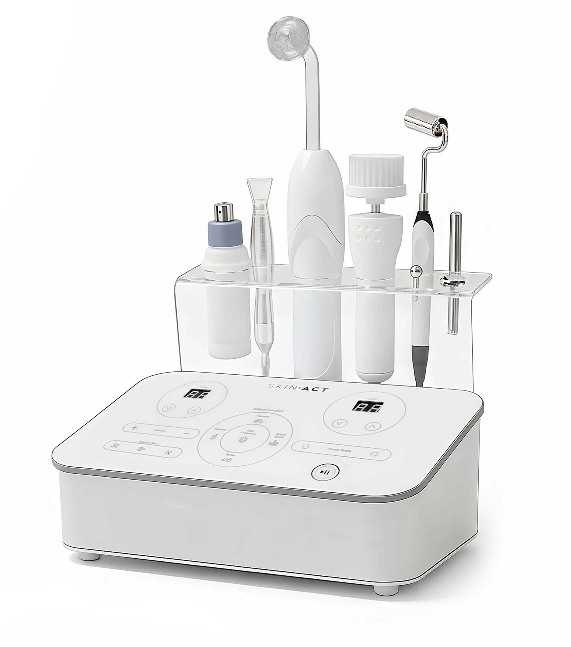 5-in-1 Skincare Unit (High Frequency, Galvanic, Brush, Spray, and Vacuum)