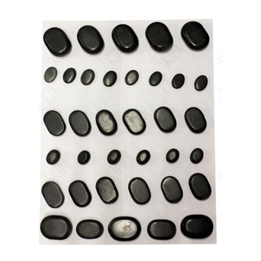 36 Piece Basalt Lava High Polish Hot Stone Massage Kit