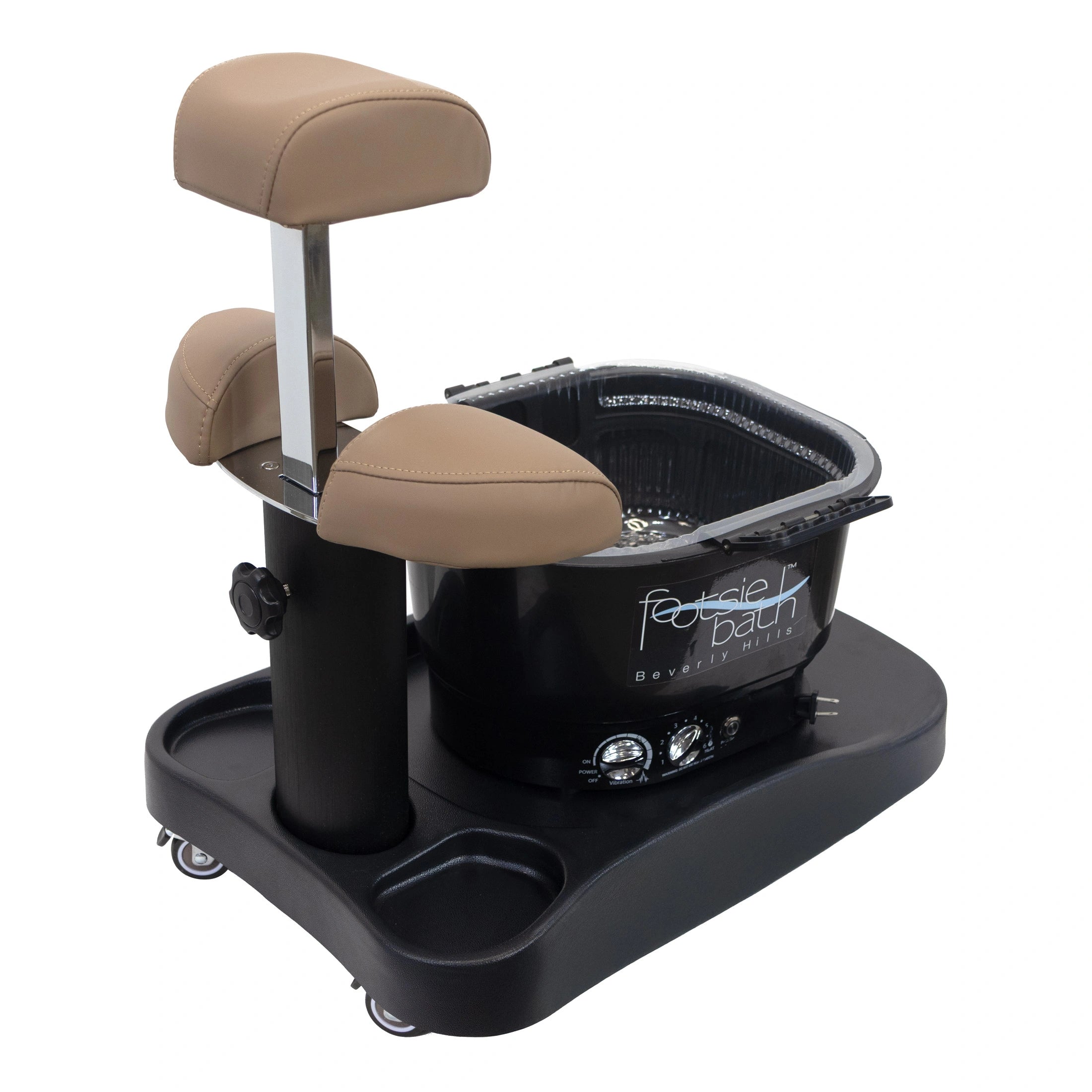 Milan Portable Pedicure Spa Base (Optional Footsie Bath Add-On)