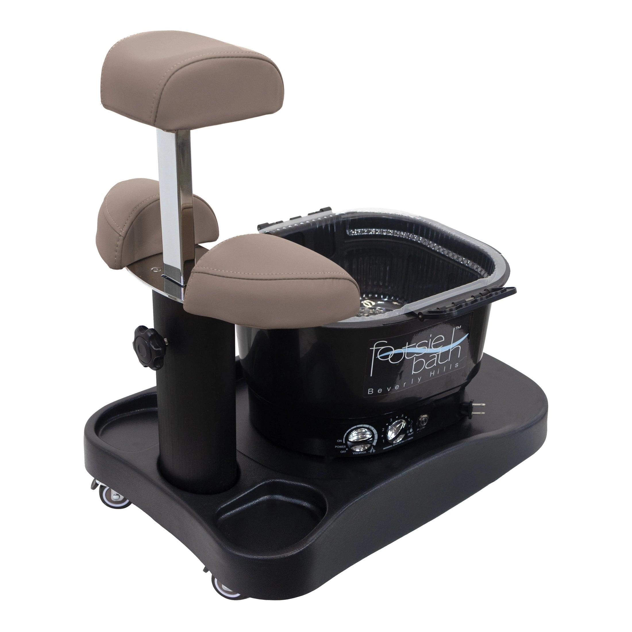 Milan Portable Pedicure Spa Base (Optional Footsie Bath Add-On)