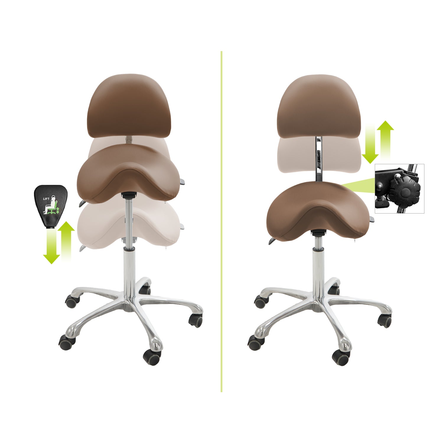 Brava Esthetician Saddle Stool