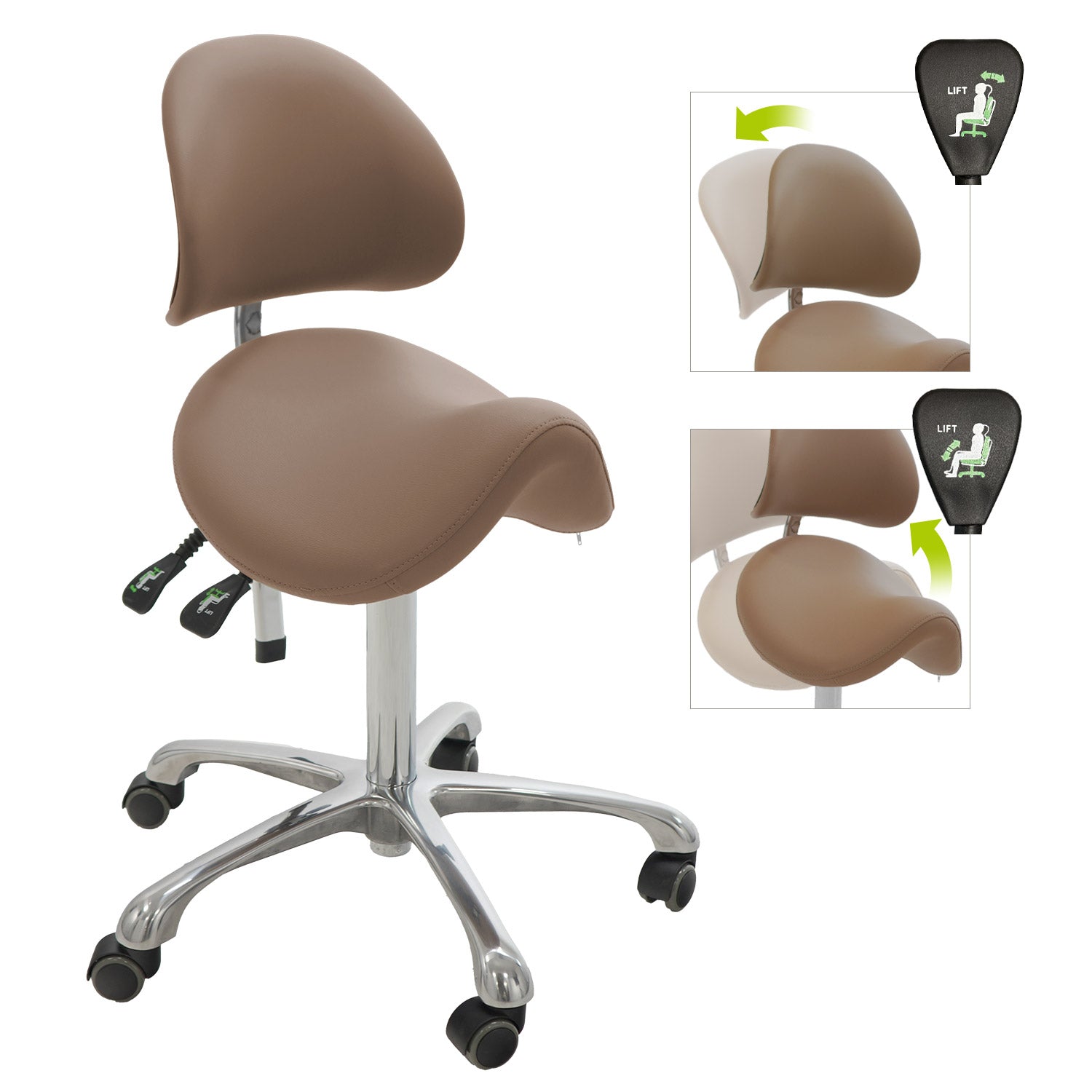 Brava Esthetician Saddle Stool