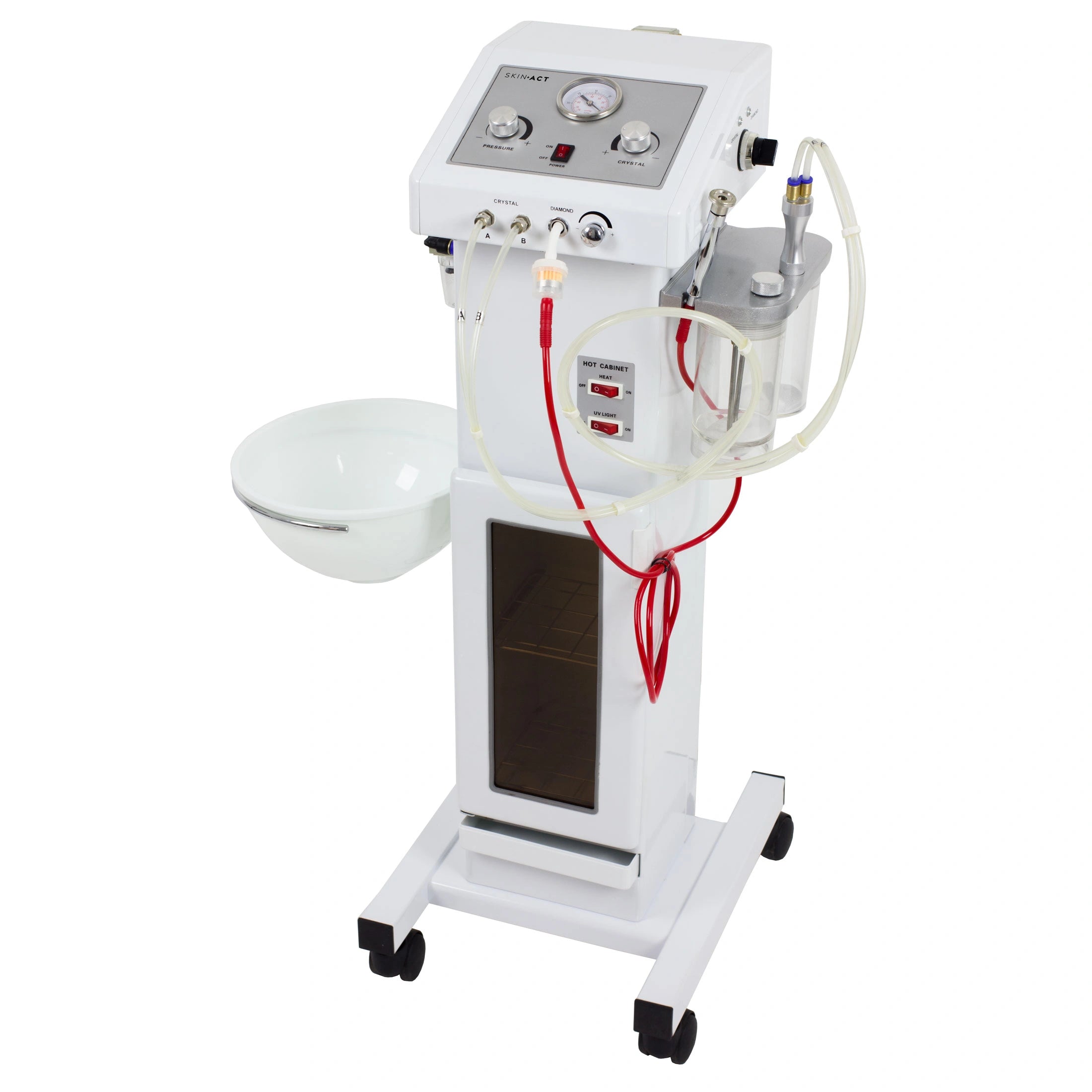 Crystal Microdermabrasion + Hot Towel Cabinets (German Motor) + Diamond Microdermabrasion Option
