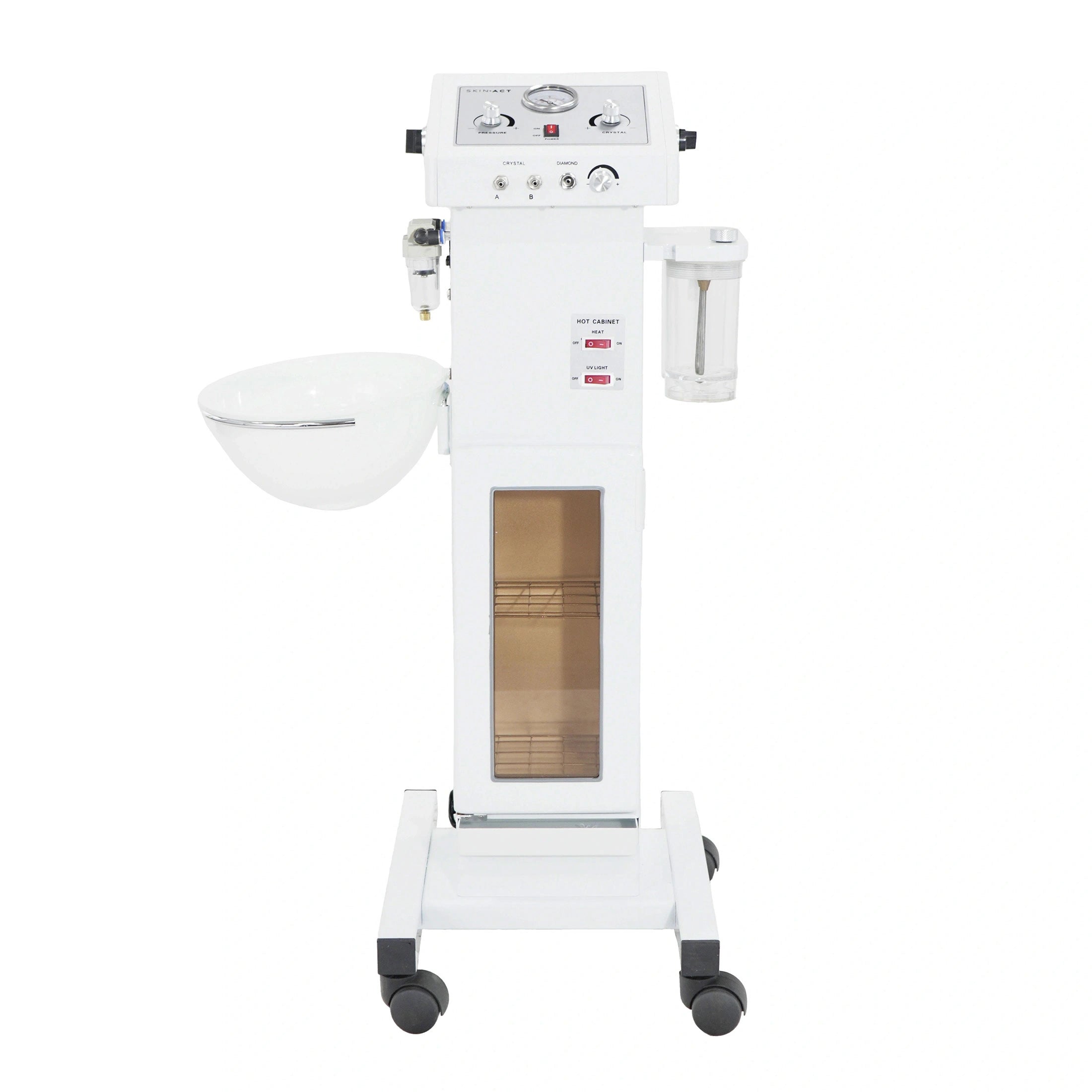 Crystal Microdermabrasion + Hot Towel Cabinets (German Motor) + Diamond Microdermabrasion Option