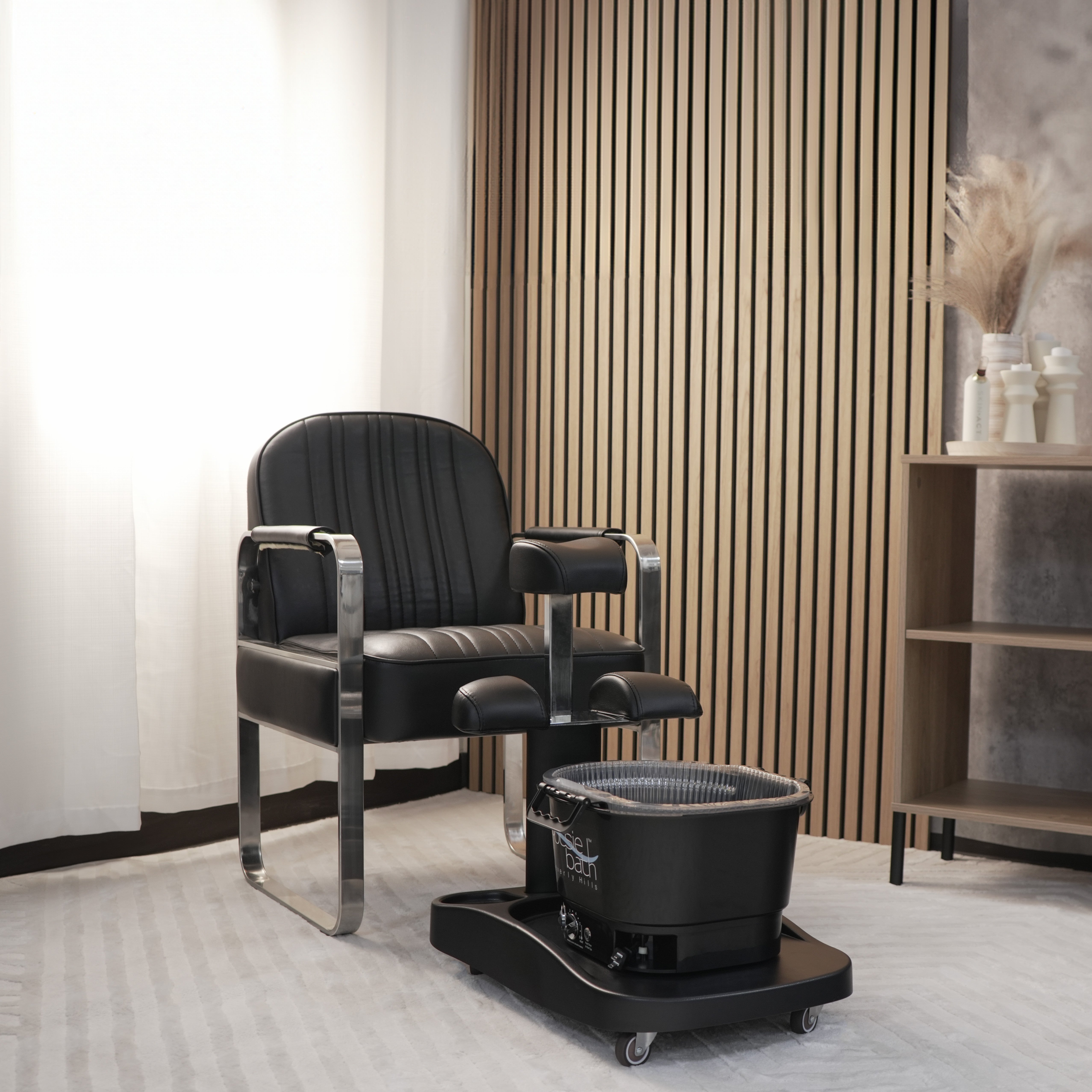 Milan Portable Pedicure Spa Base (Optional Footsie Bath Add-On)