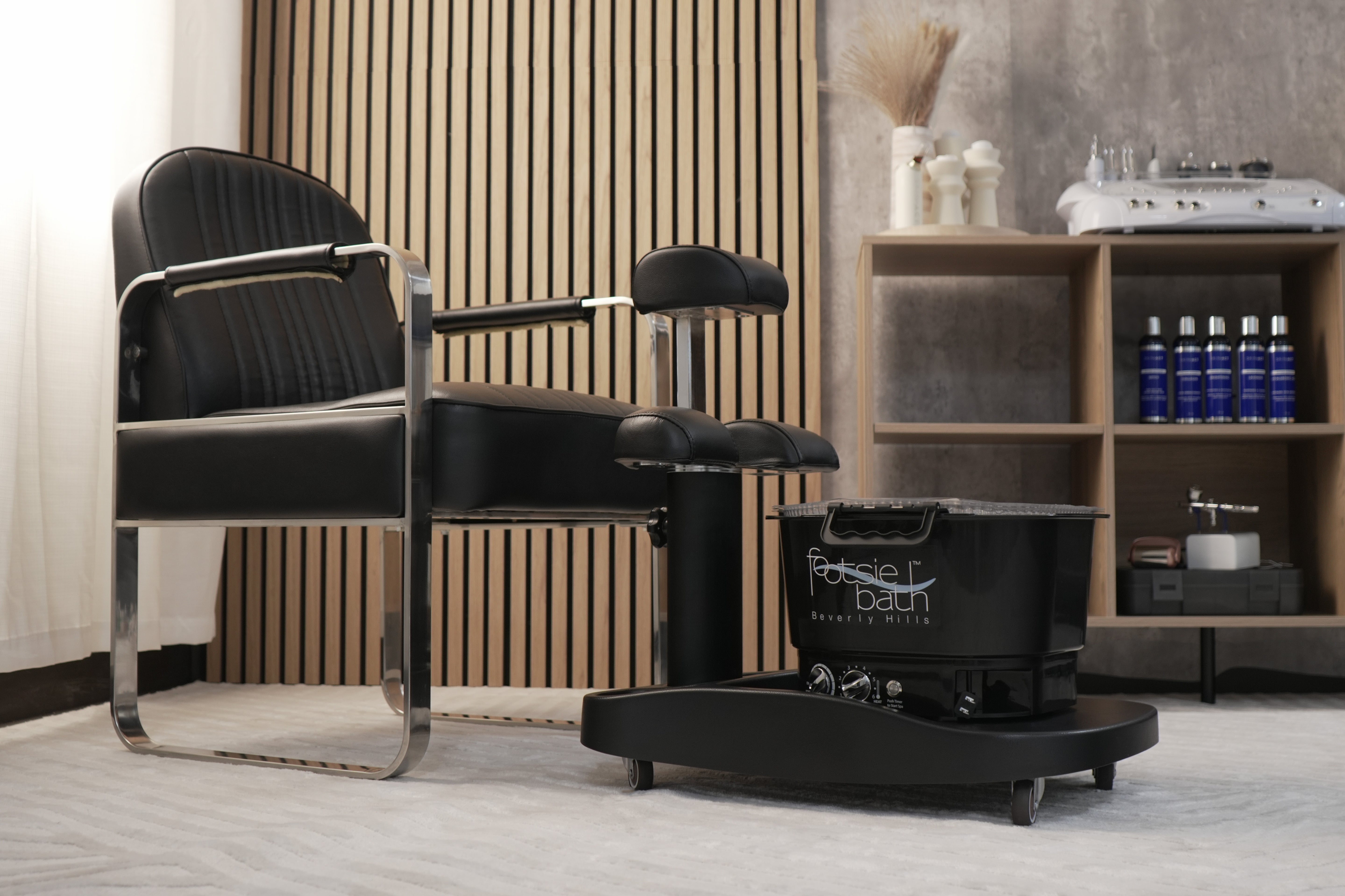 Milan Portable Pedicure Spa Base (Optional Footsie Bath Add-On)