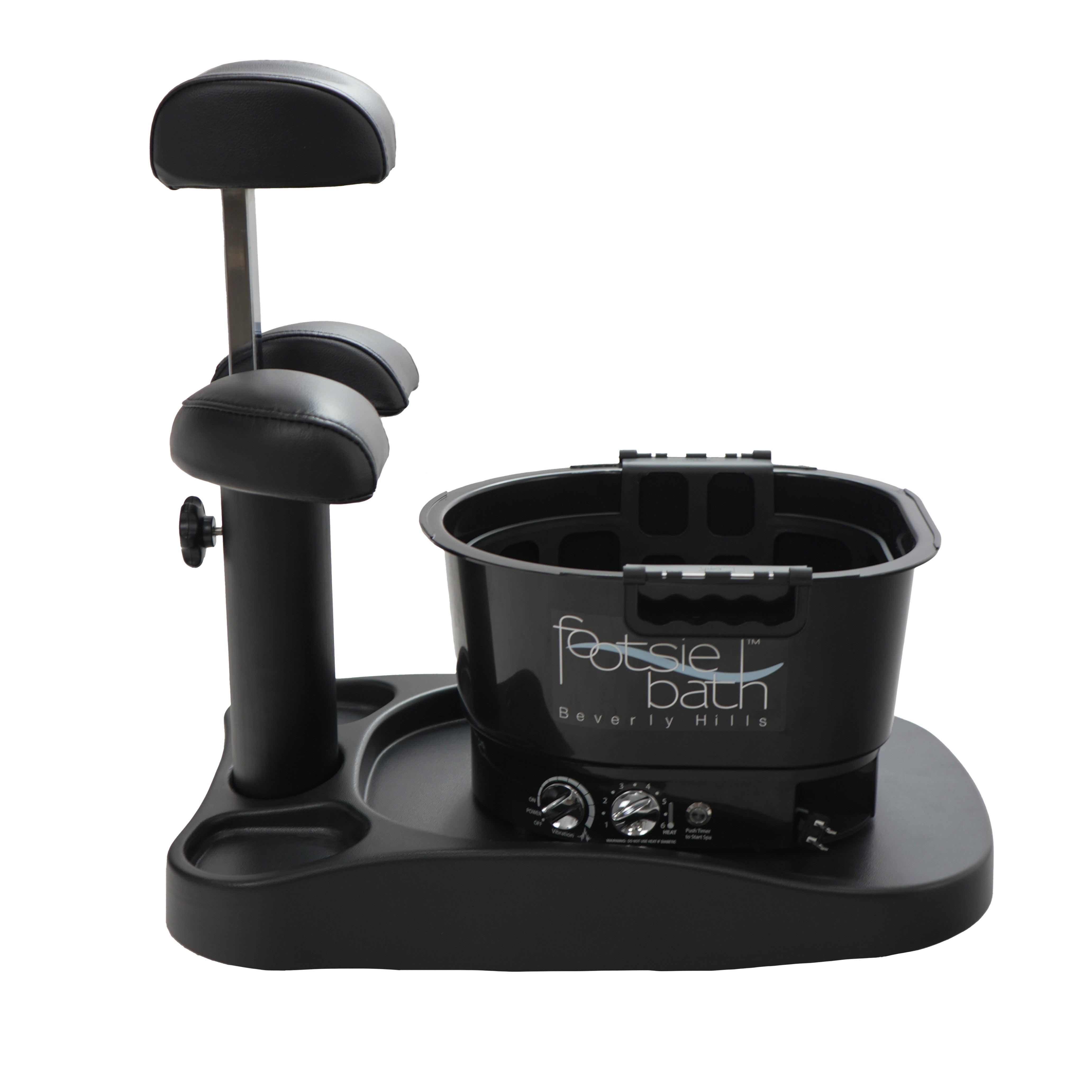 Milan Portable Pedicure Spa Base (Optional Footsie Bath Add-On)