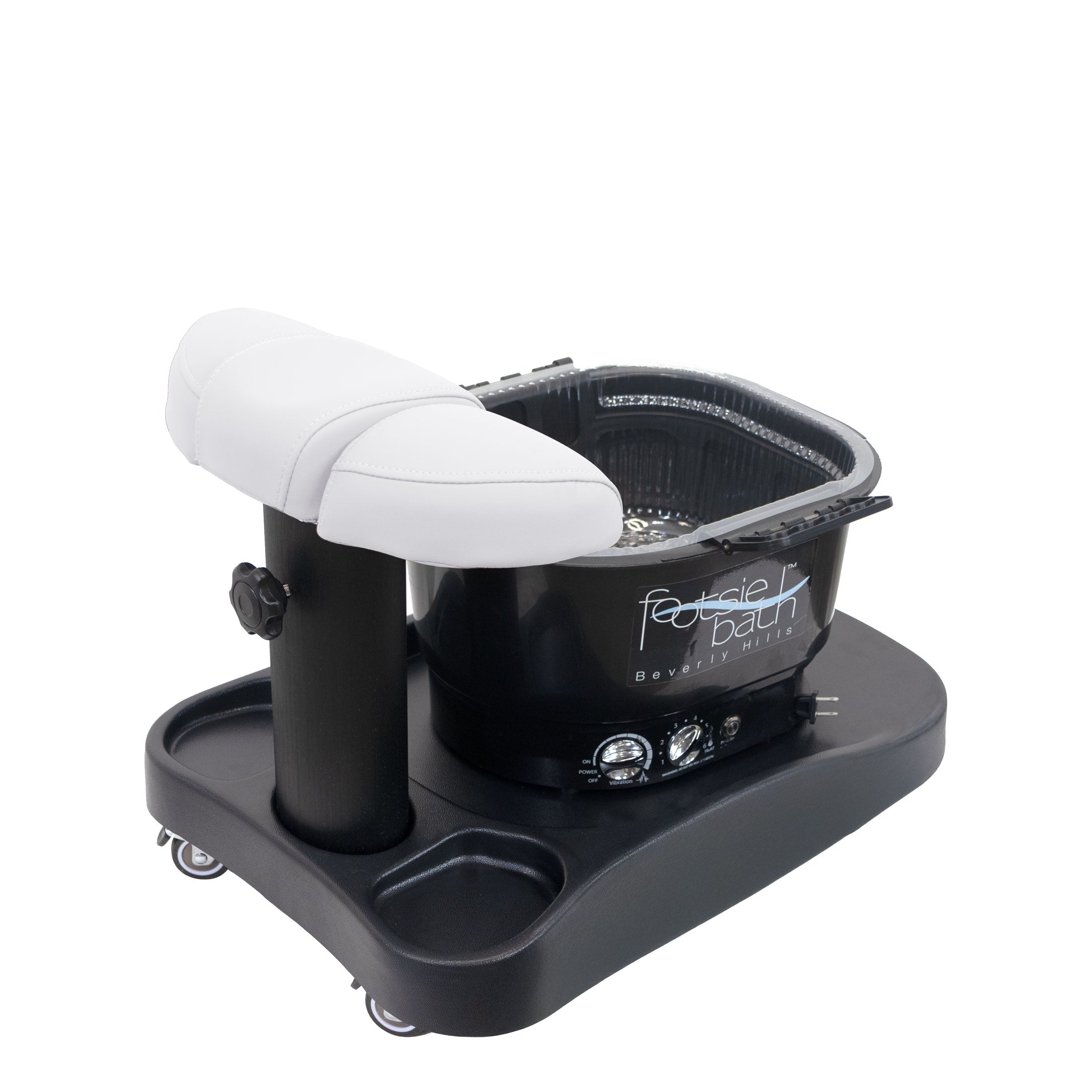 Milan Portable Pedicure Spa Base (Optional Footsie Bath Add-On)