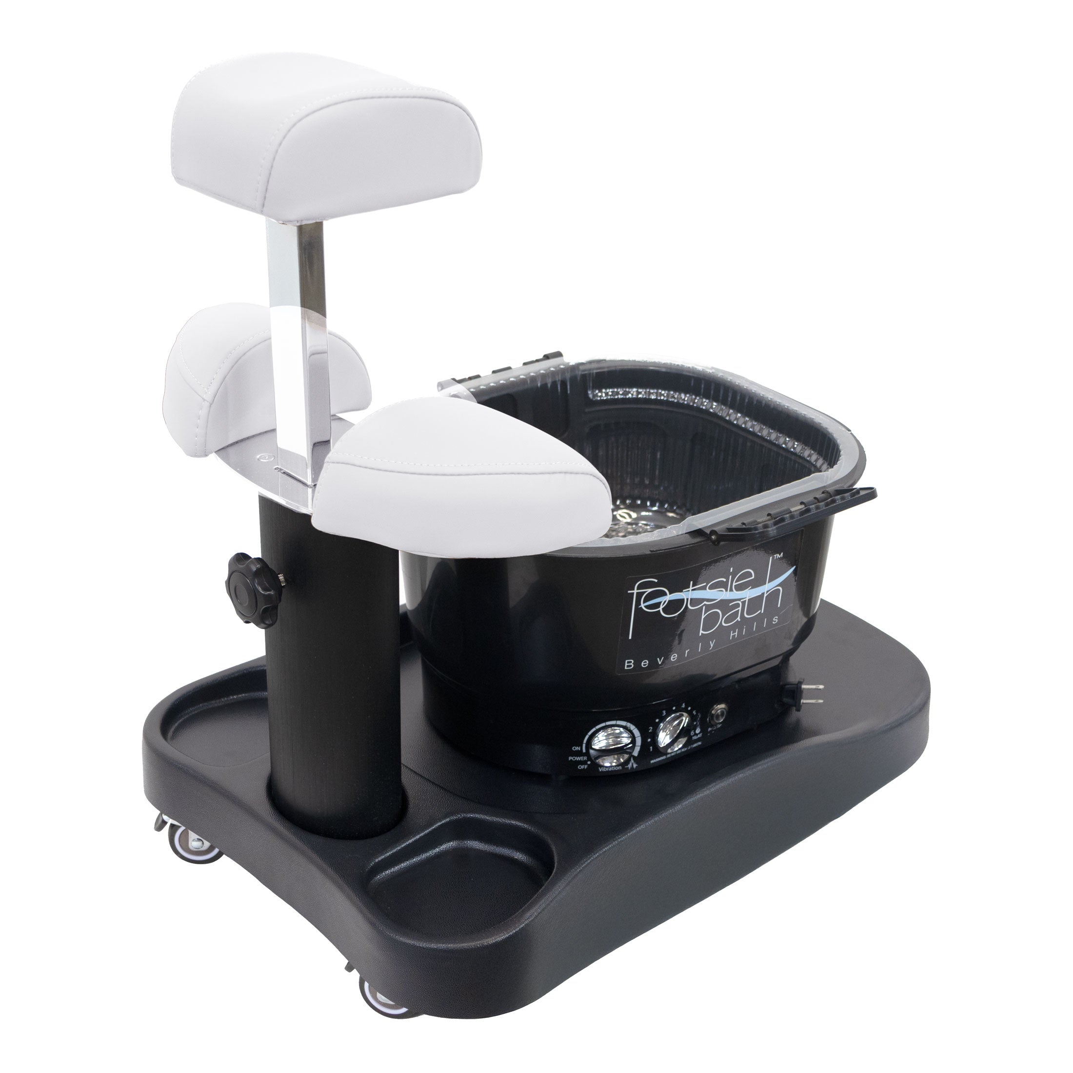 Milan Portable Pedicure Spa Base (Optional Footsie Bath Add-On)