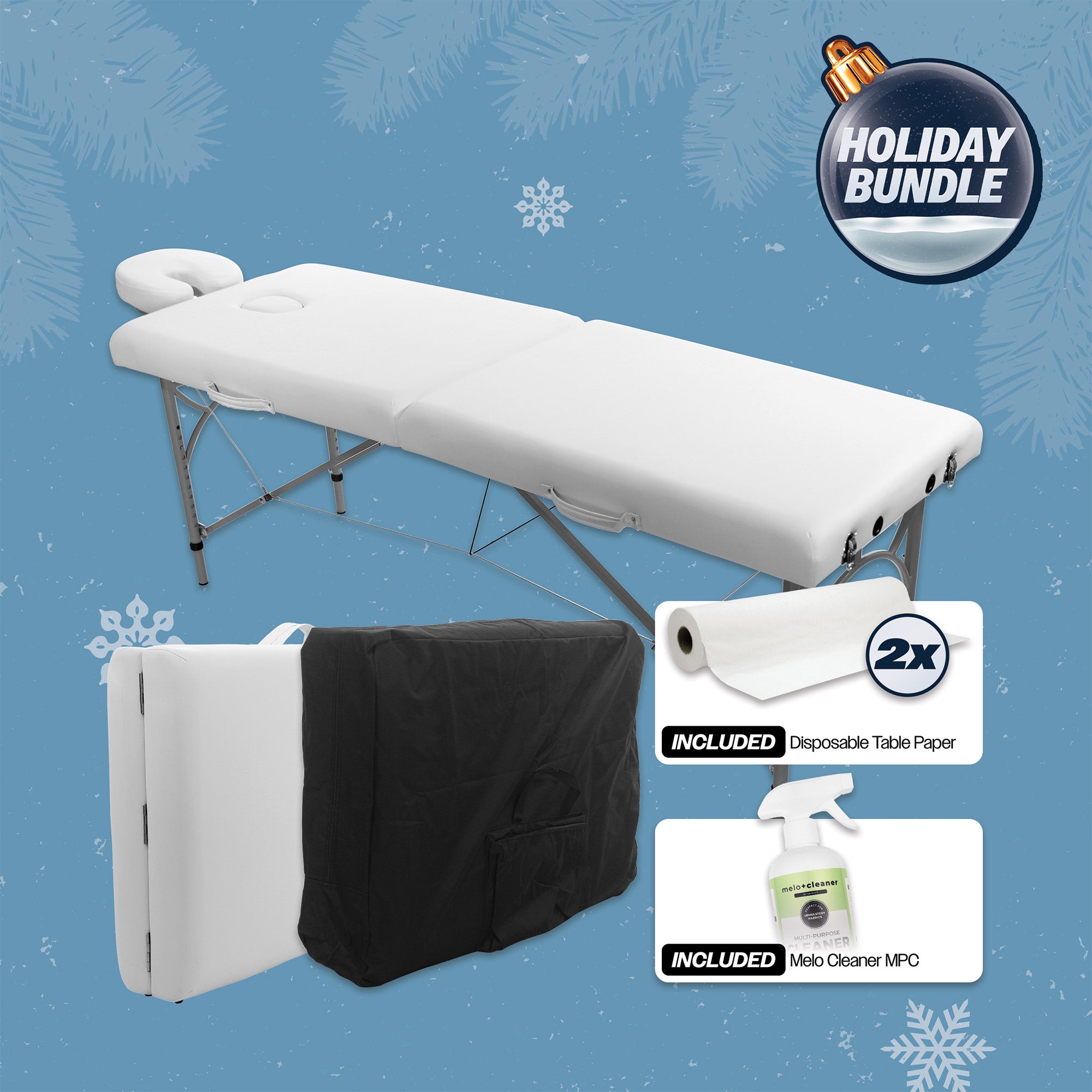 Portable Massage Table Starter Kit - Holiday Bundle