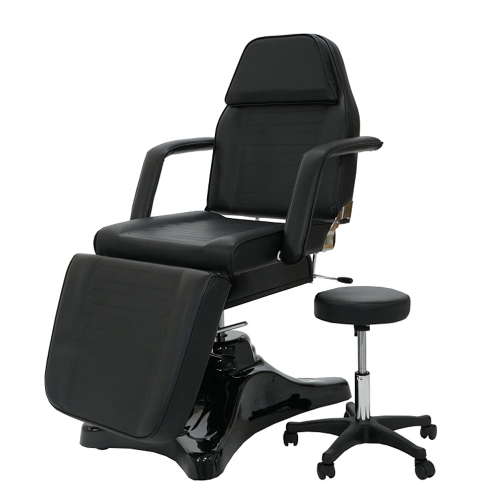 Hydraulic Spa Treatment Table 90 Degree Full Sitting Position Facial Bed, Chair With Free Beauty Stool