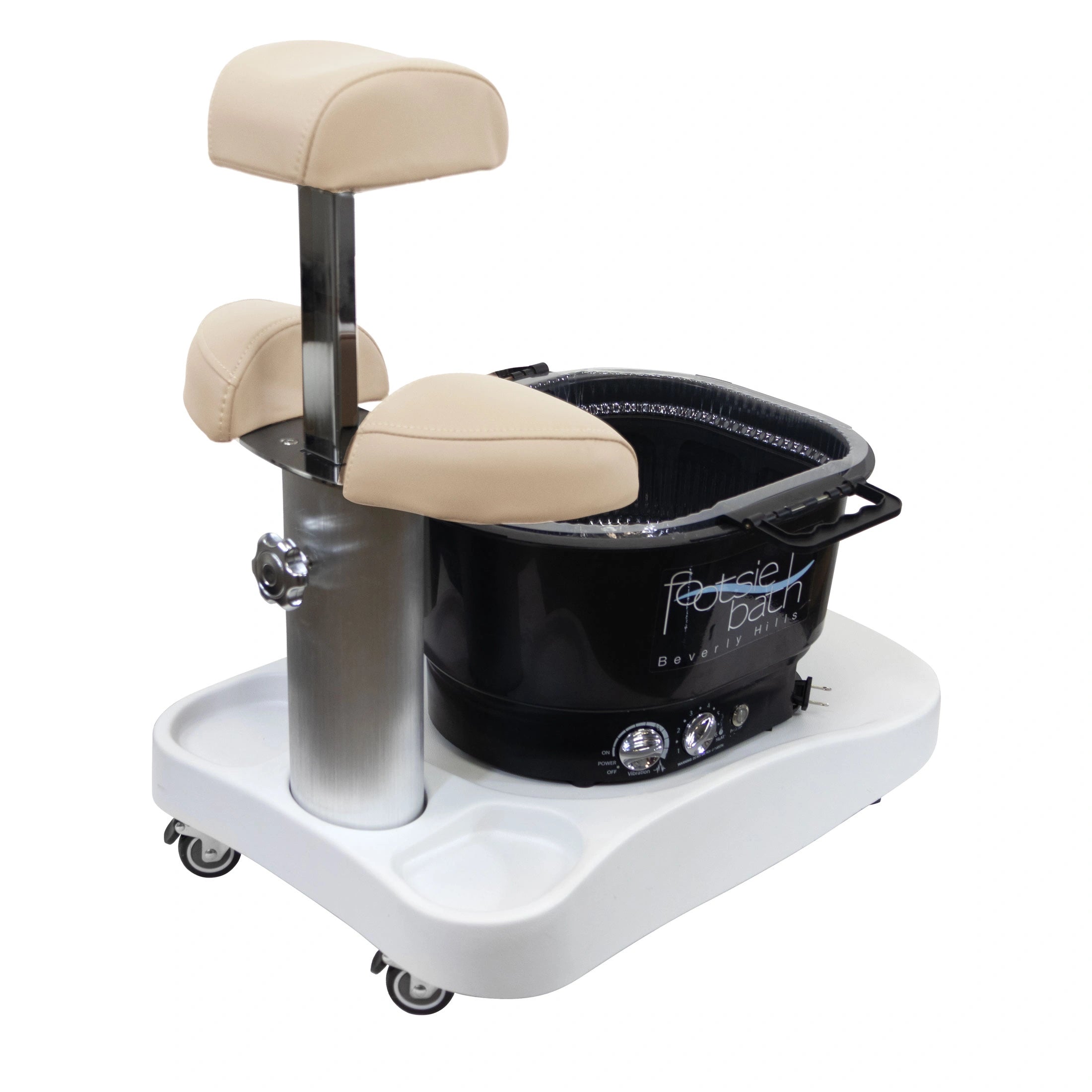 Milan Portable Pedicure Spa Base (Optional Footsie Bath Add-On)