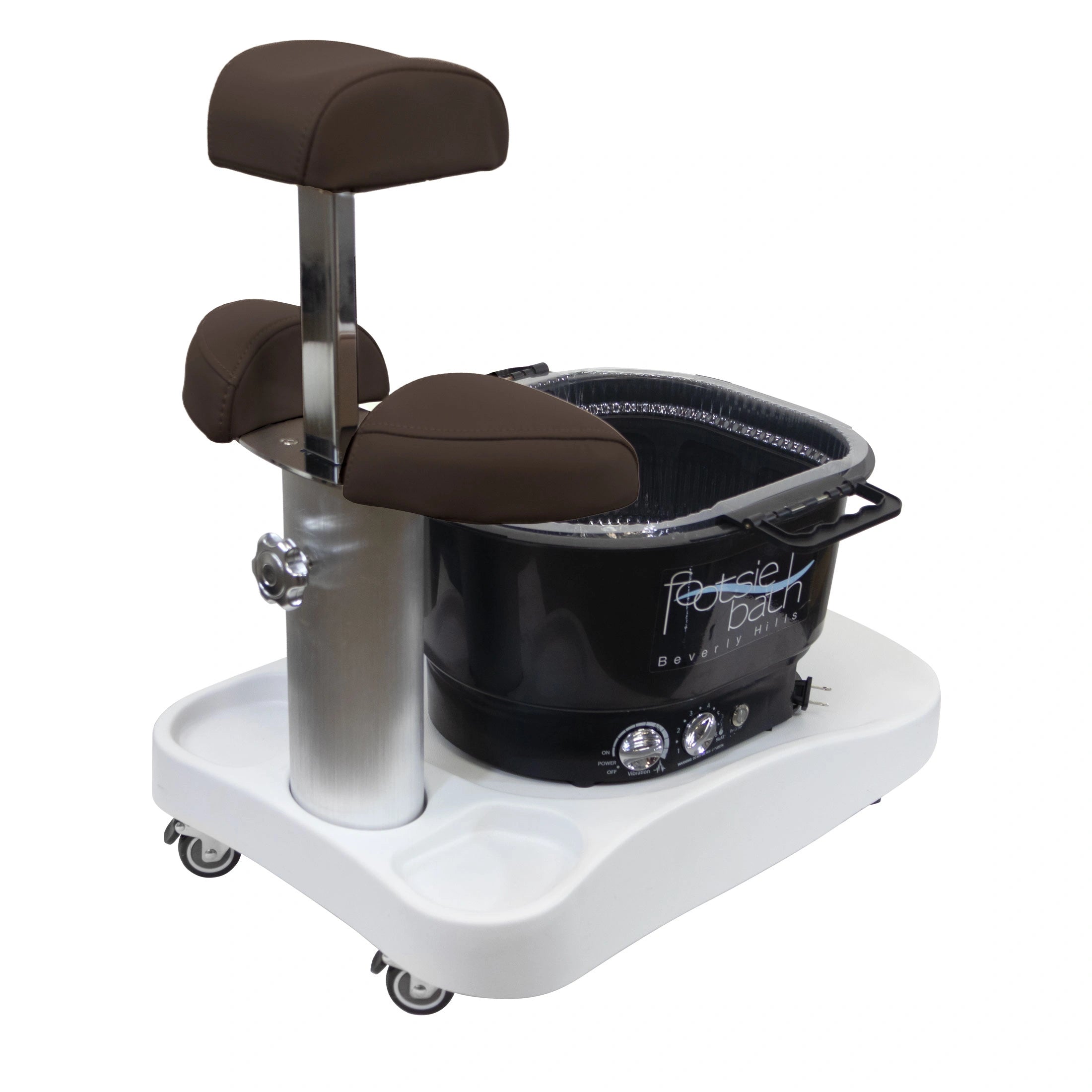Milan Portable Pedicure Spa Base (Optional Footsie Bath Add-On)