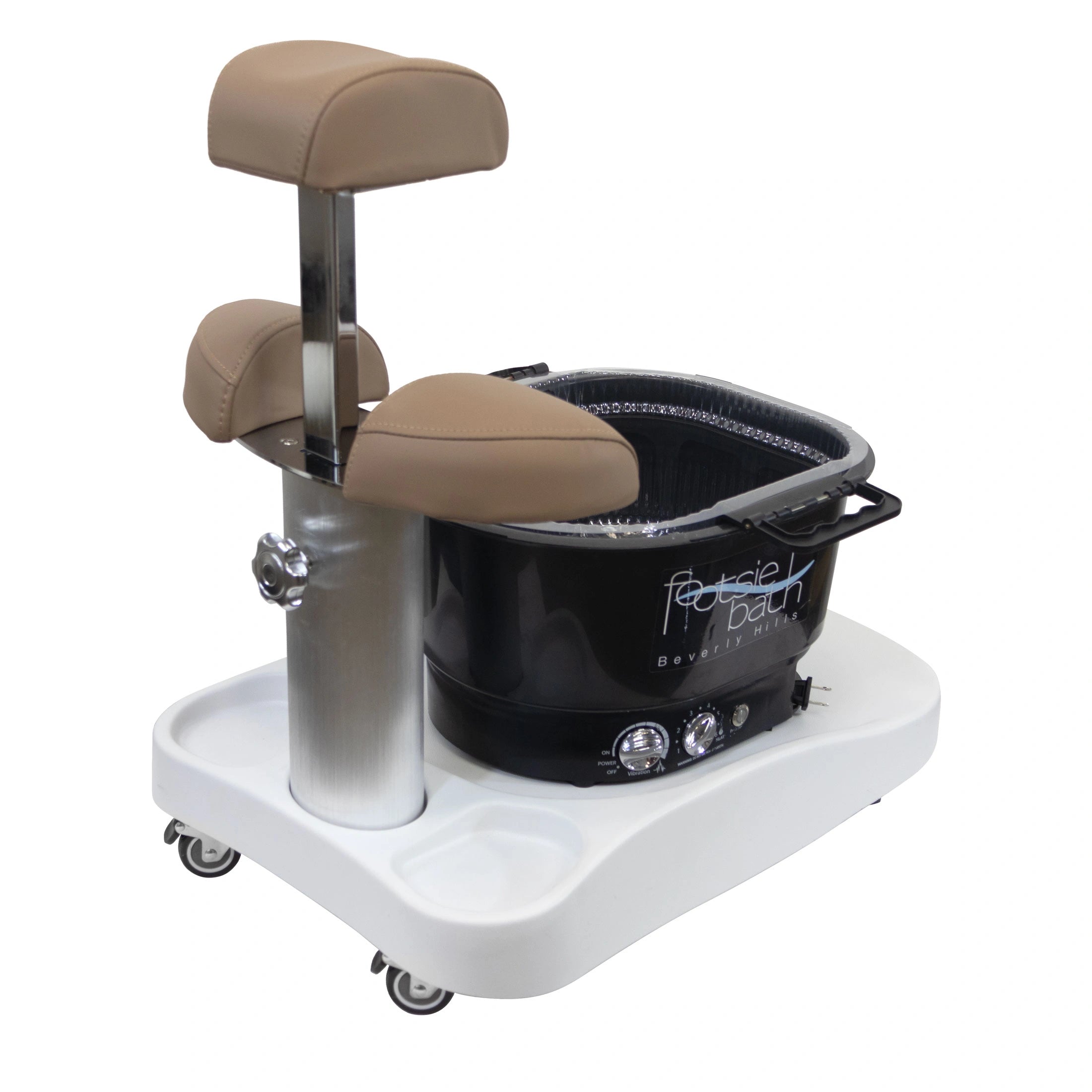 Milan Portable Pedicure Spa Base (Optional Footsie Bath Add-On)
