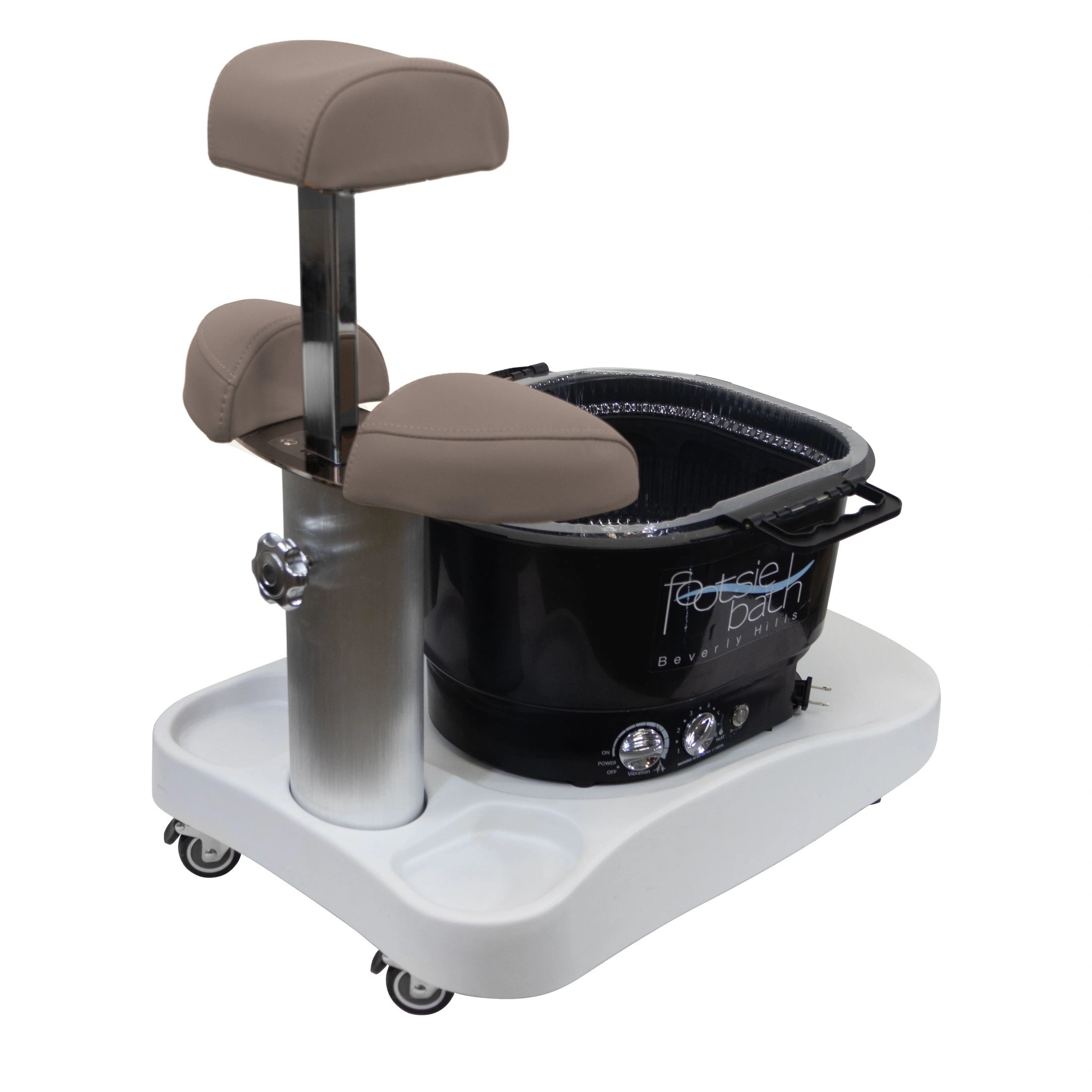 Milan Portable Pedicure Spa Base (Optional Footsie Bath Add-On)