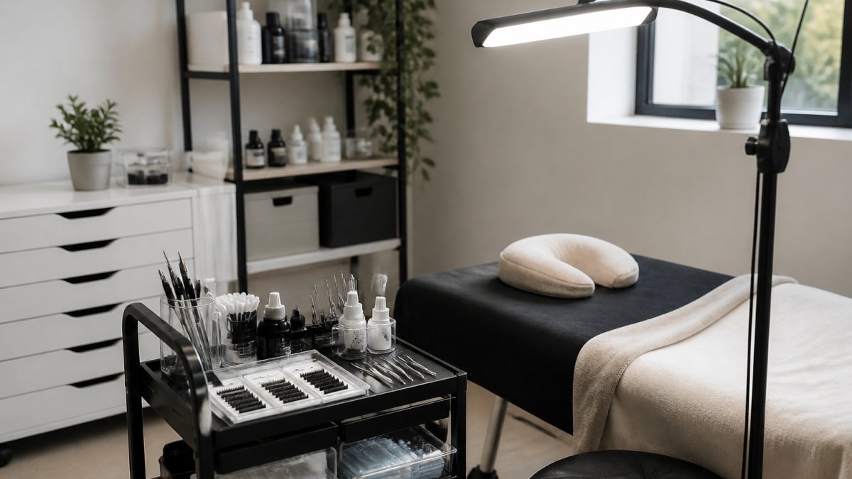 How to Set Up a Professional Lash Extension Station
