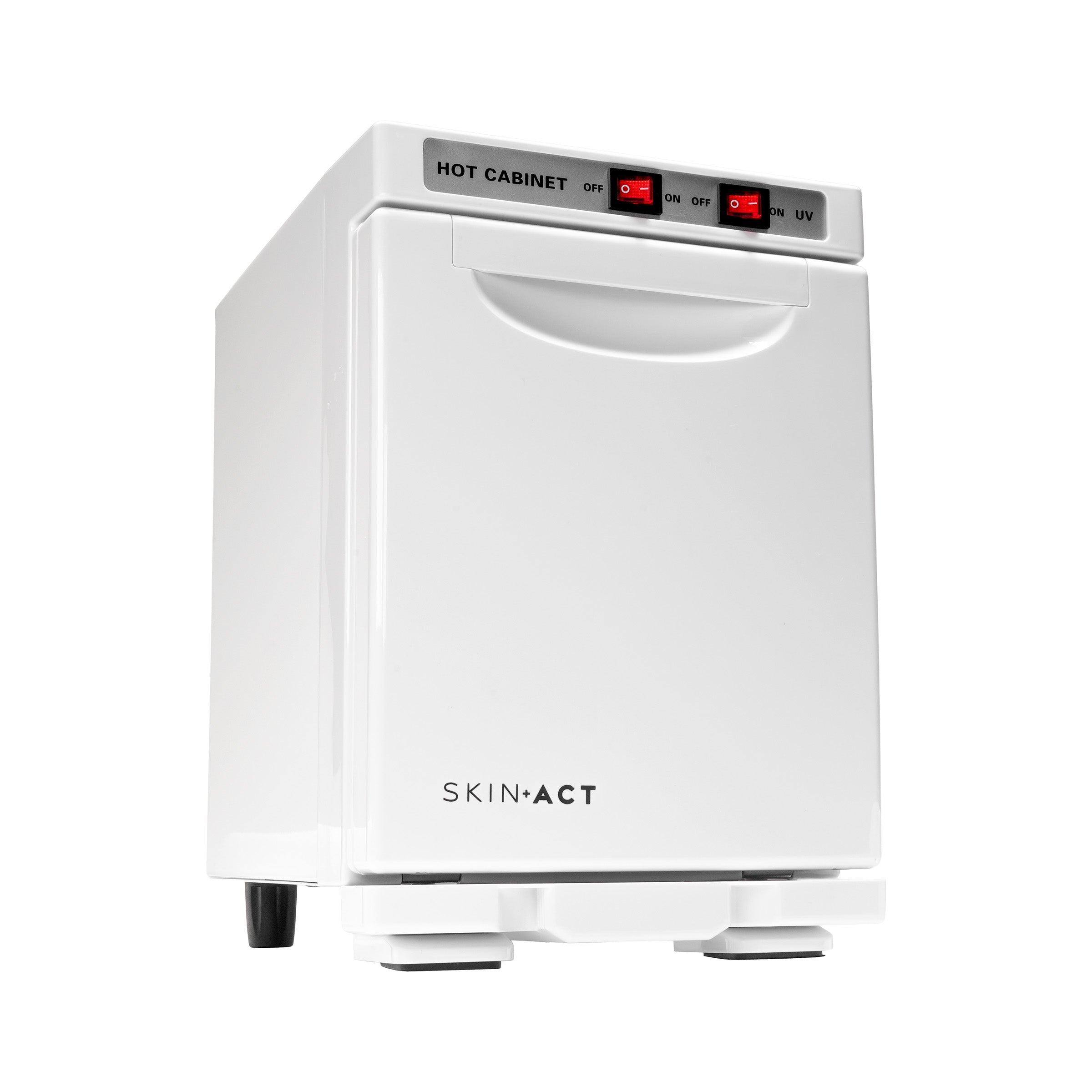 White cabinet with 'SKIN-ACT' branding on a white background