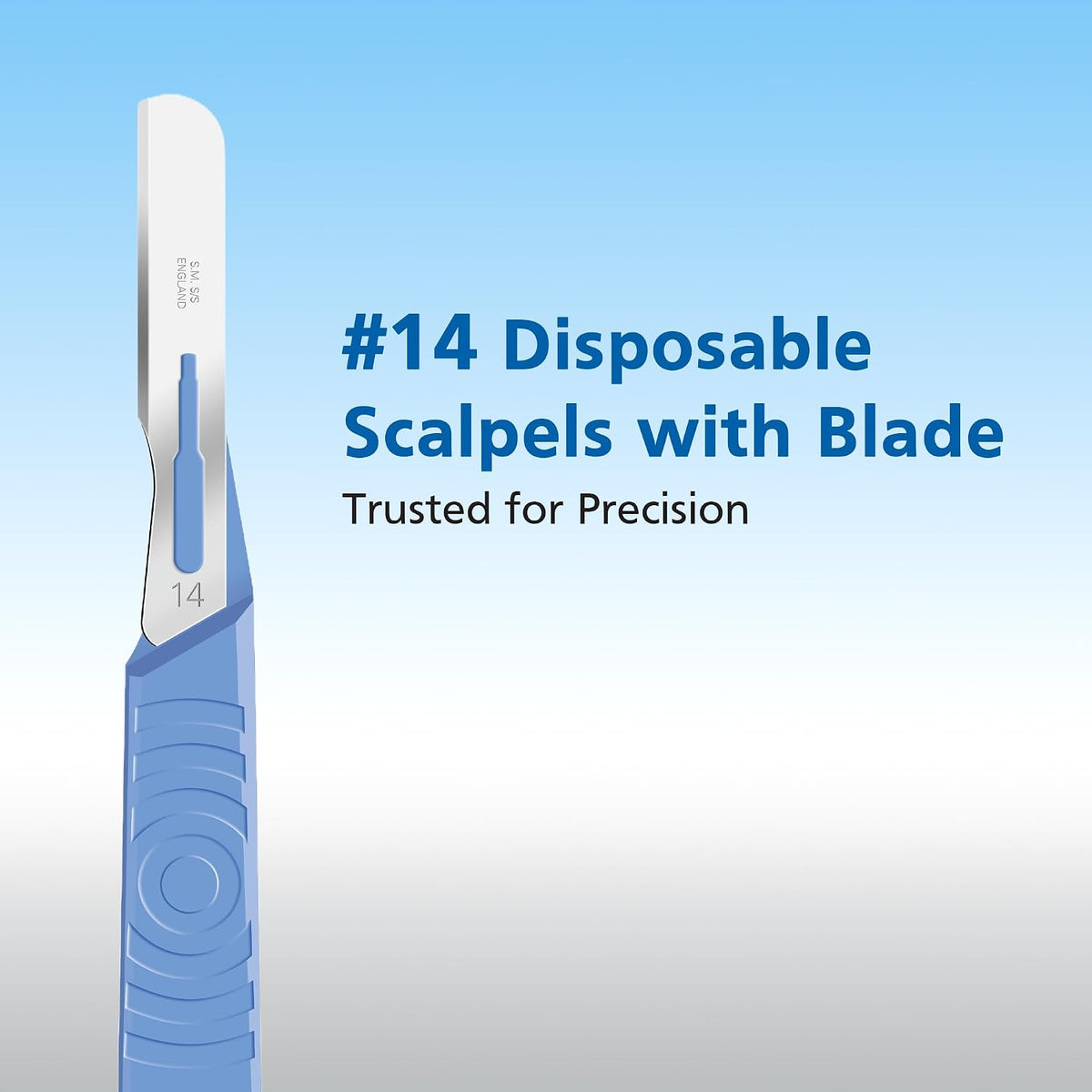 Swann Morton Scalpels Size 14 Single-Use Disposable (10 Pack)