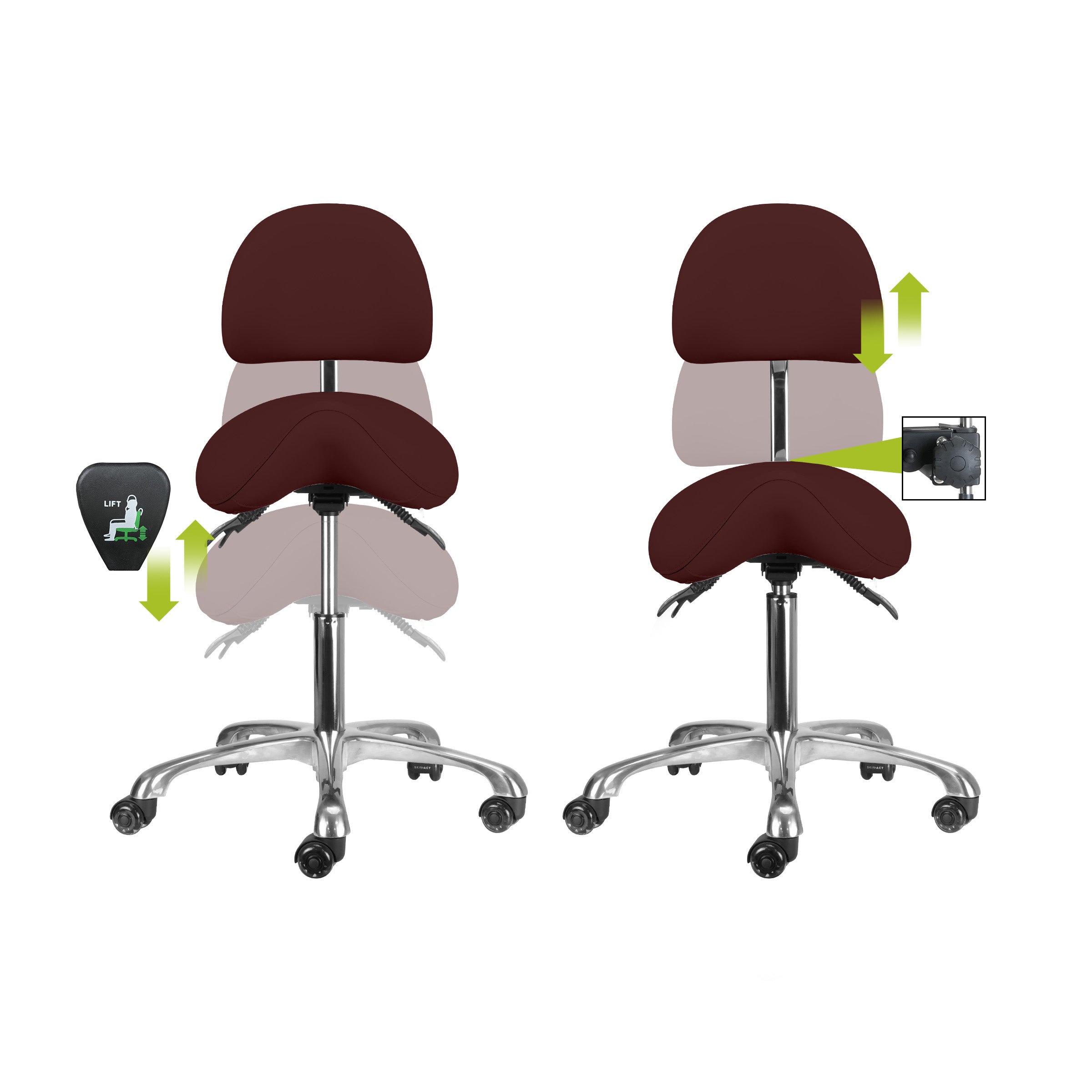 Brava Esthetician Saddle Stool