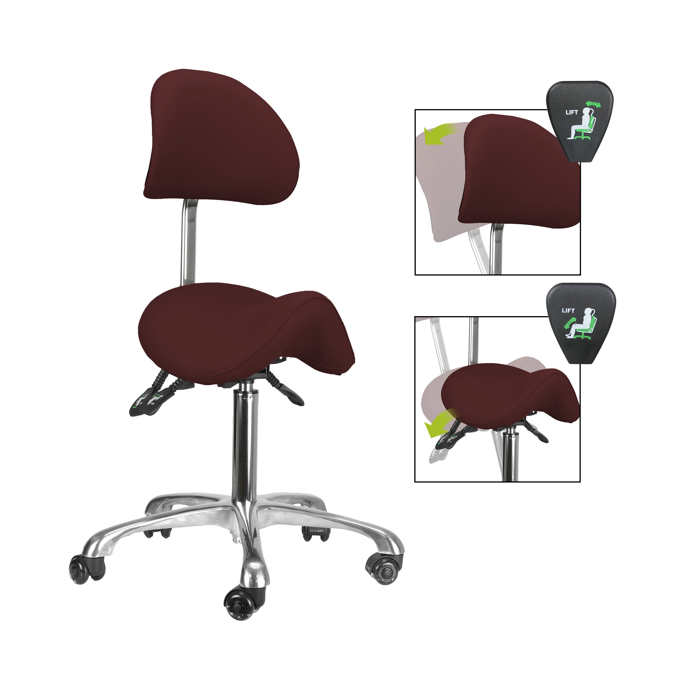 Brava Esthetician Saddle Stool