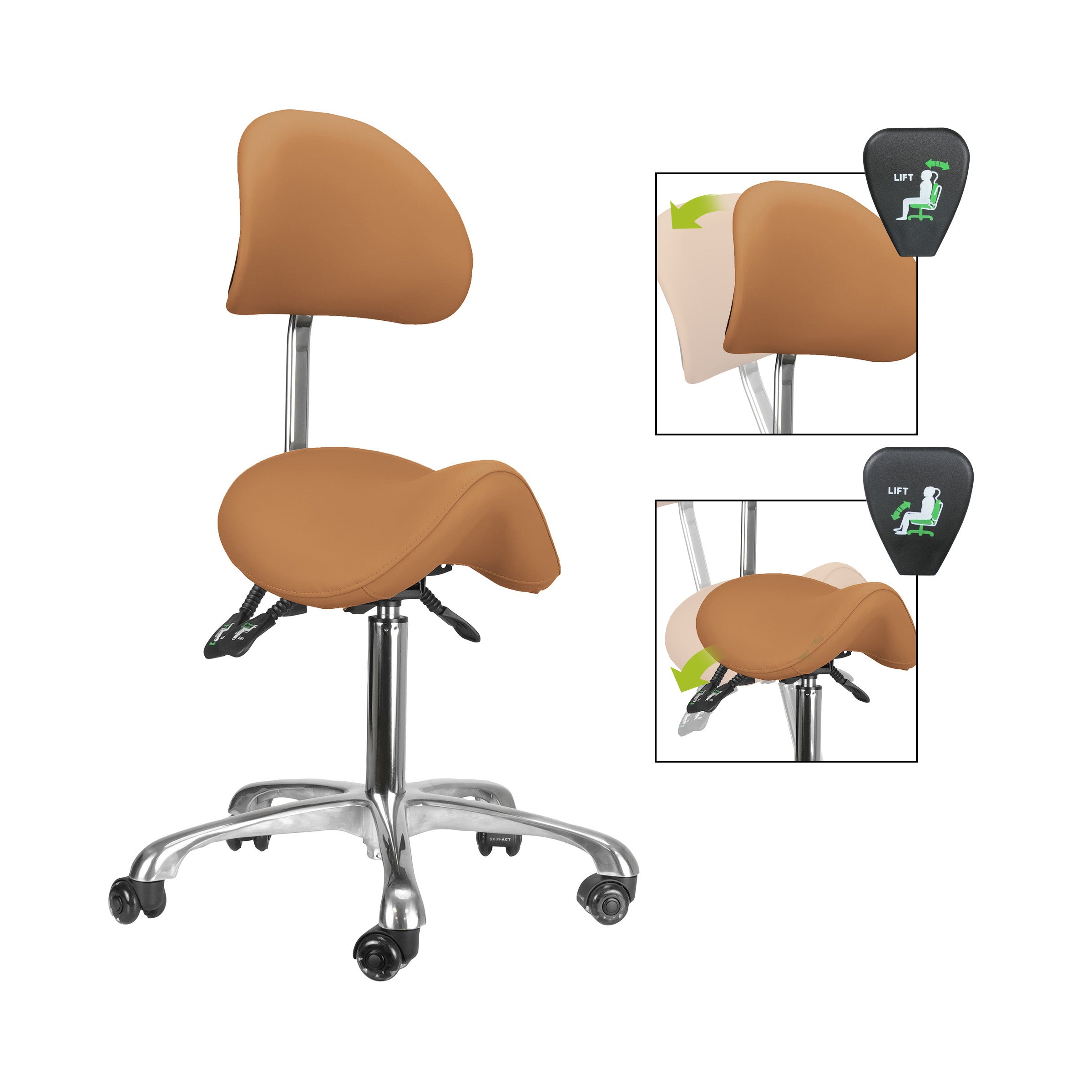 Brava Esthetician Saddle Stool
