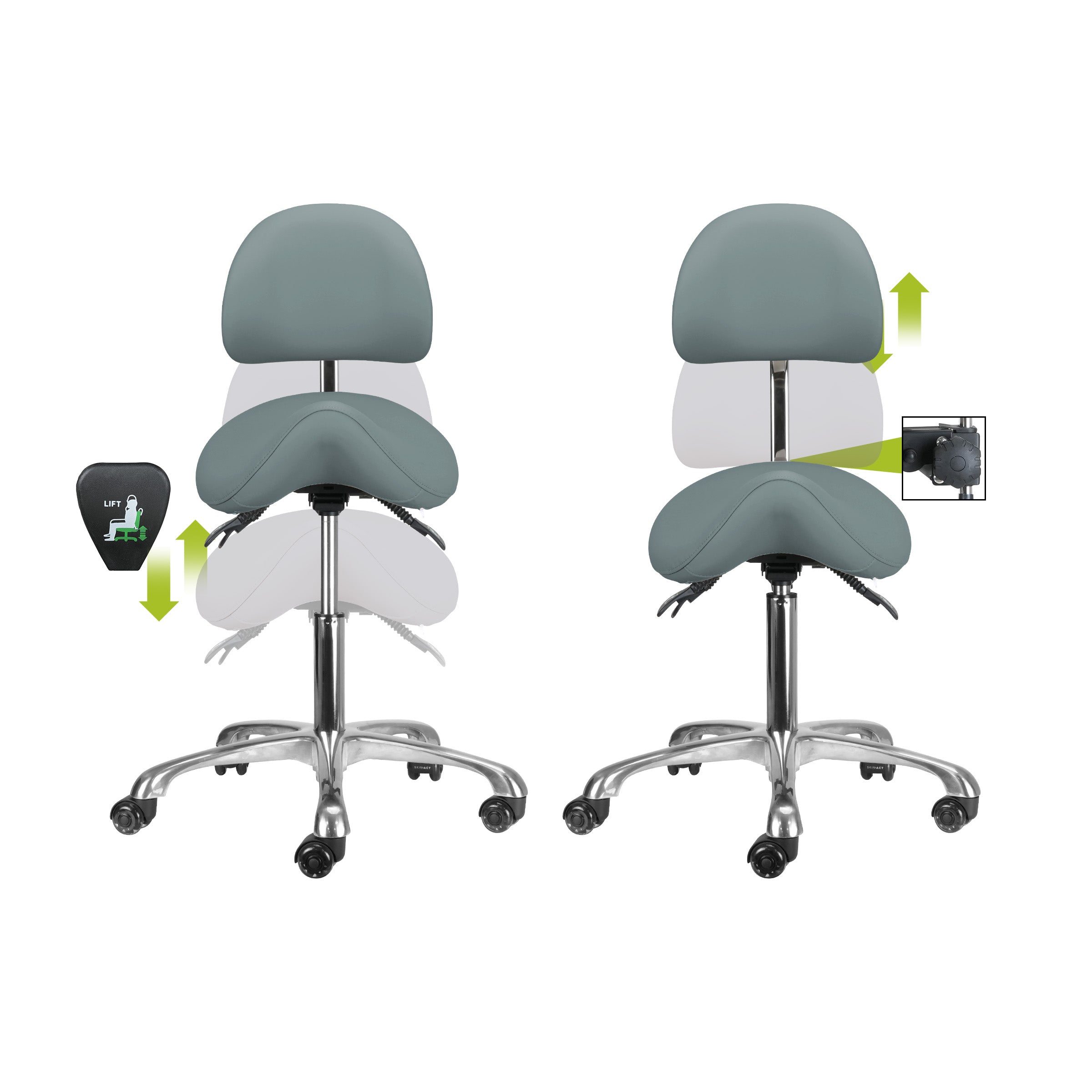 Brava Esthetician Saddle Stool