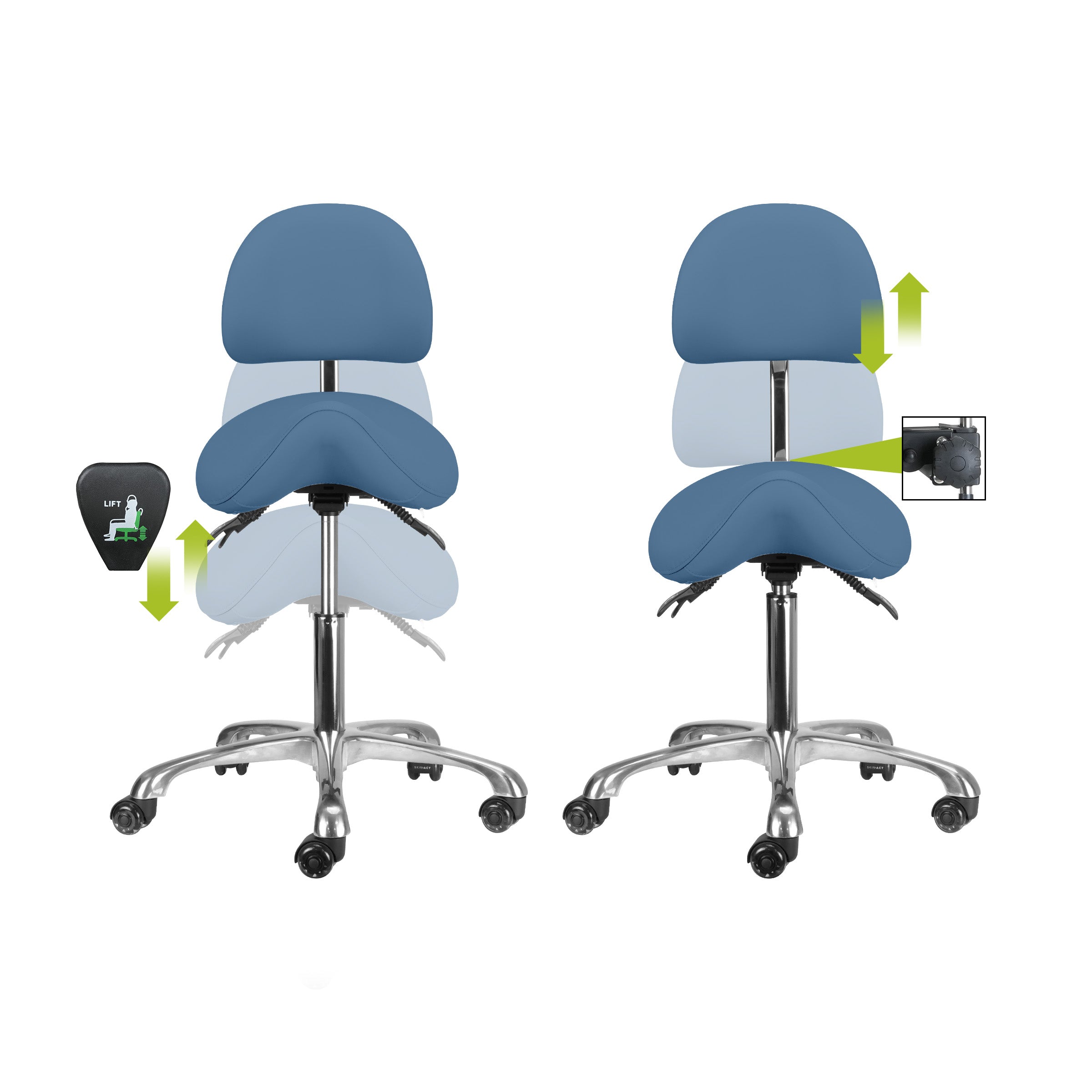 Brava Esthetician Saddle Stool