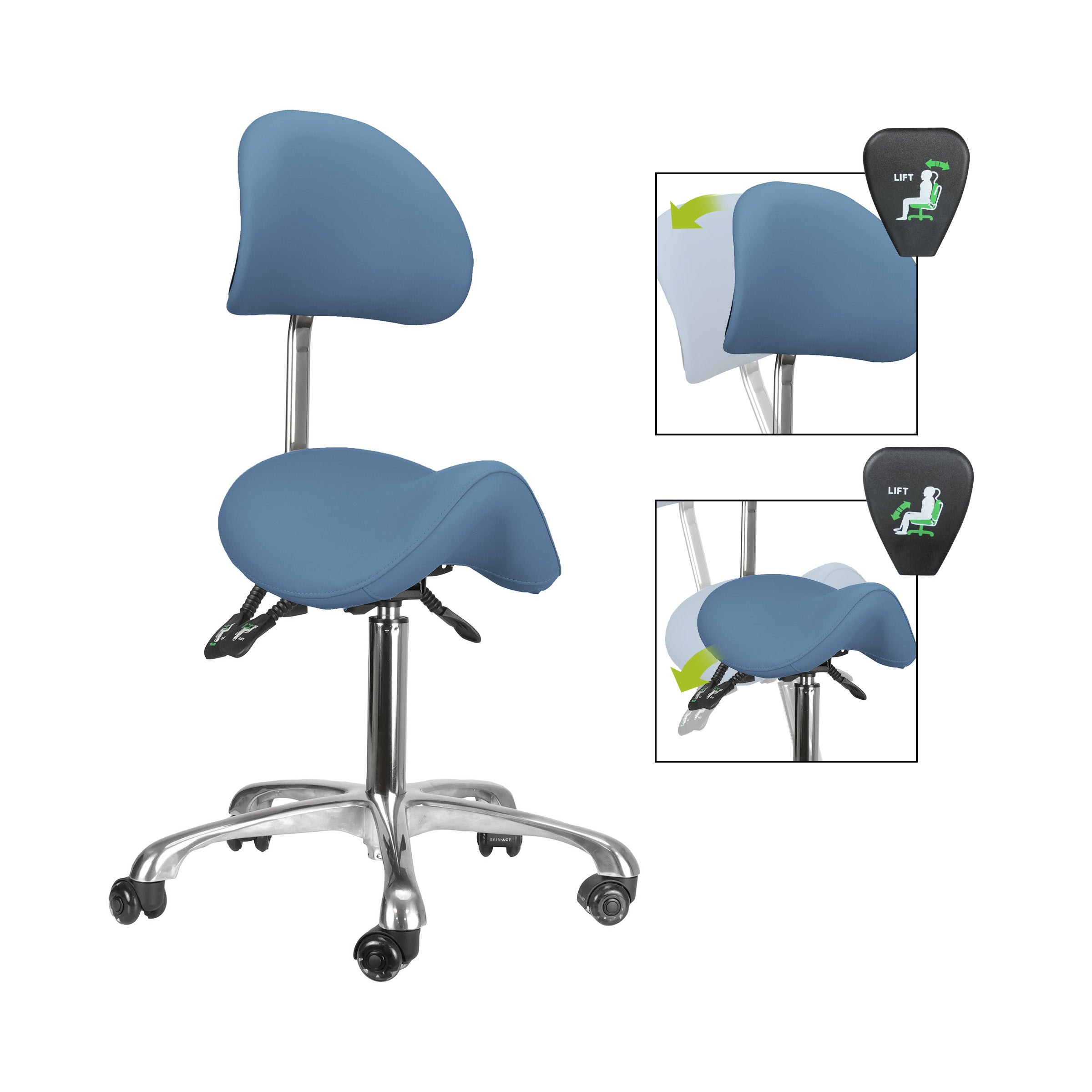 Brava Esthetician Saddle Stool