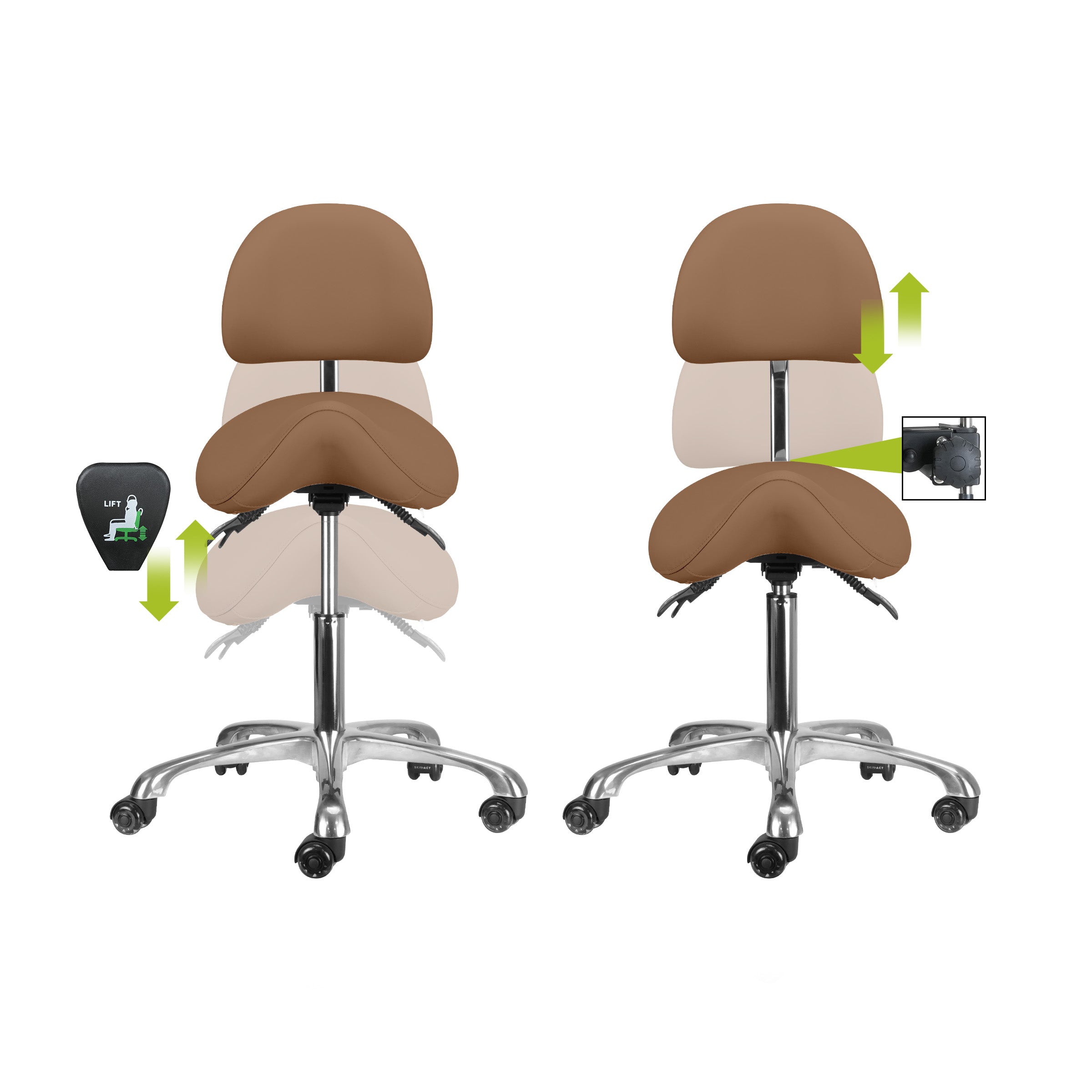 Brava Esthetician Saddle Stool