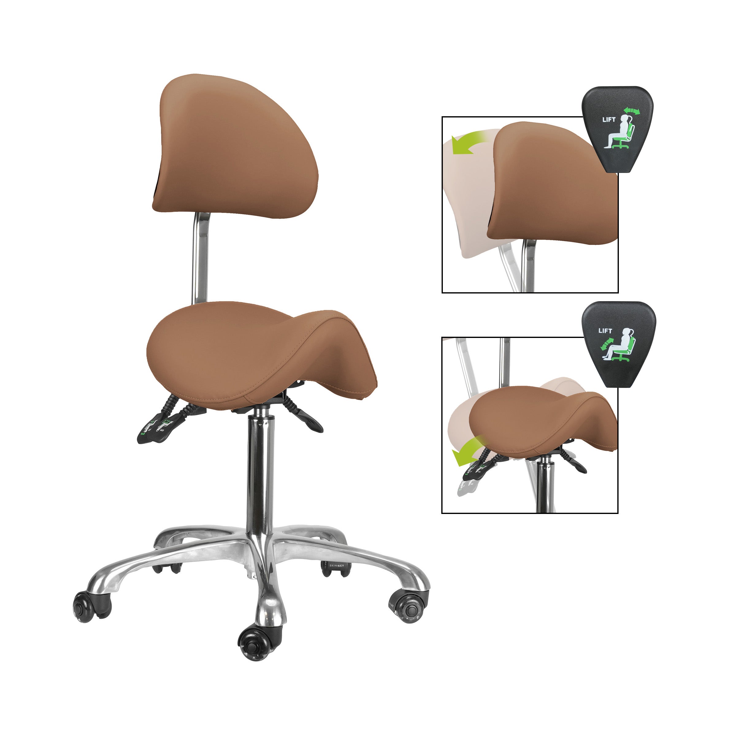 Brava Esthetician Saddle Stool