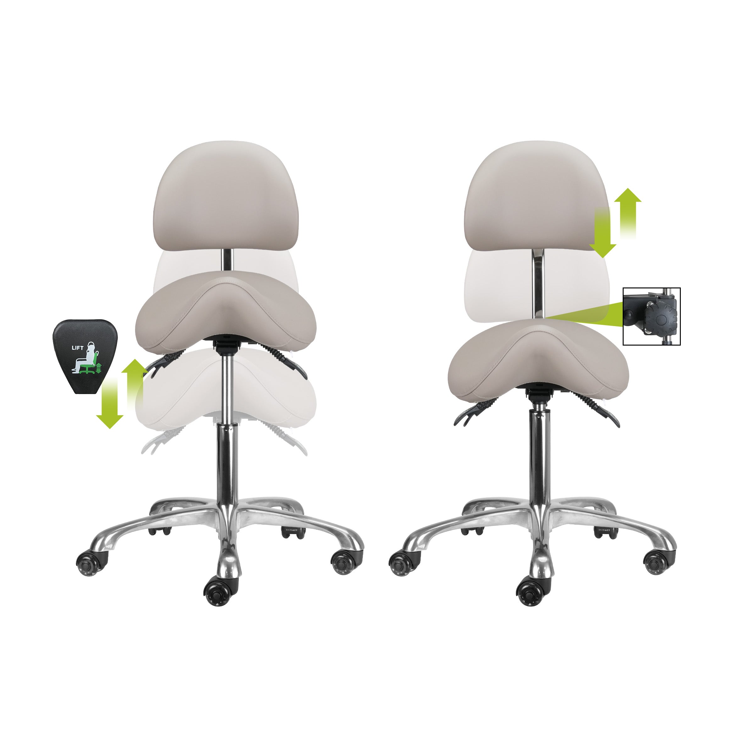 Brava Esthetician Saddle Stool