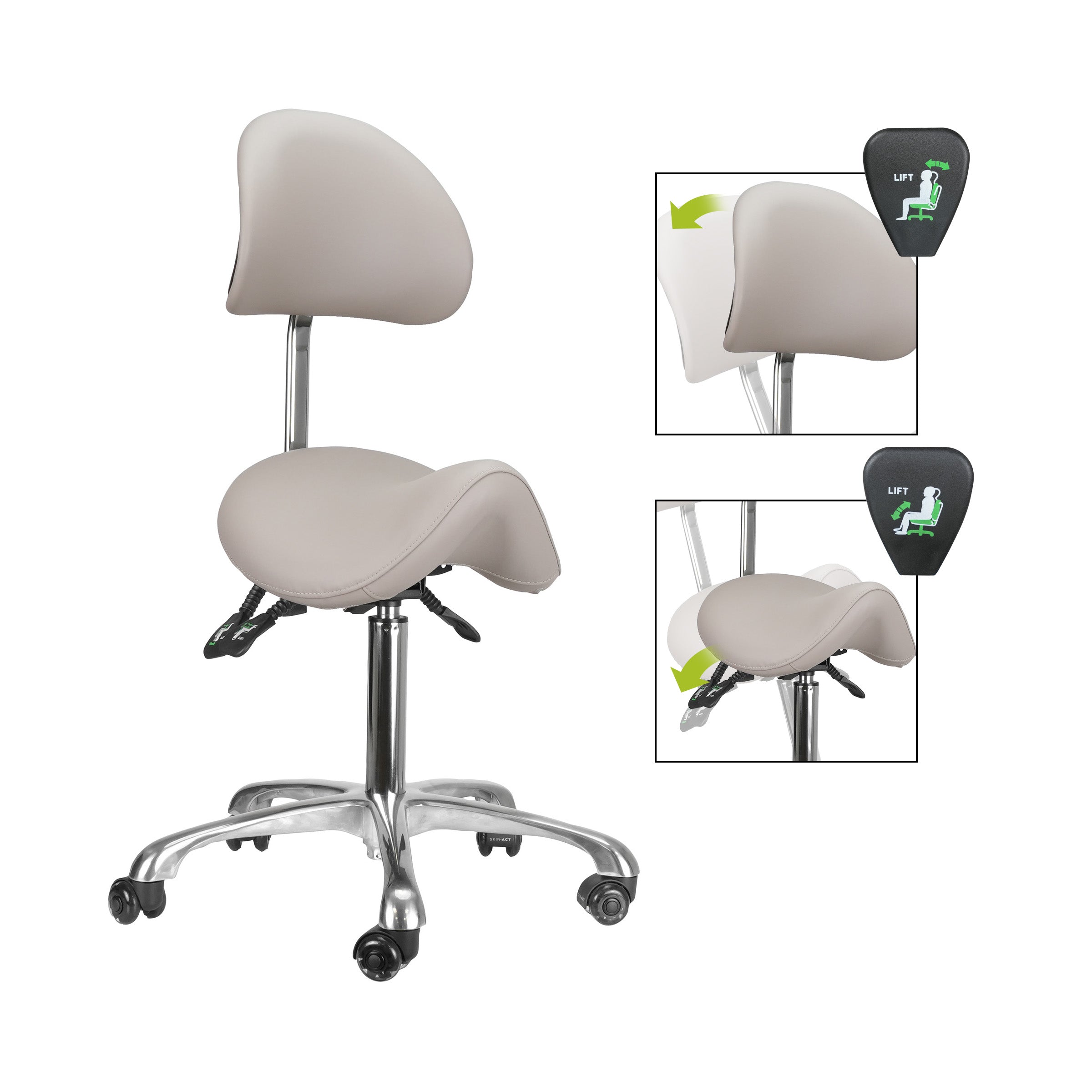 Brava Esthetician Saddle Stool