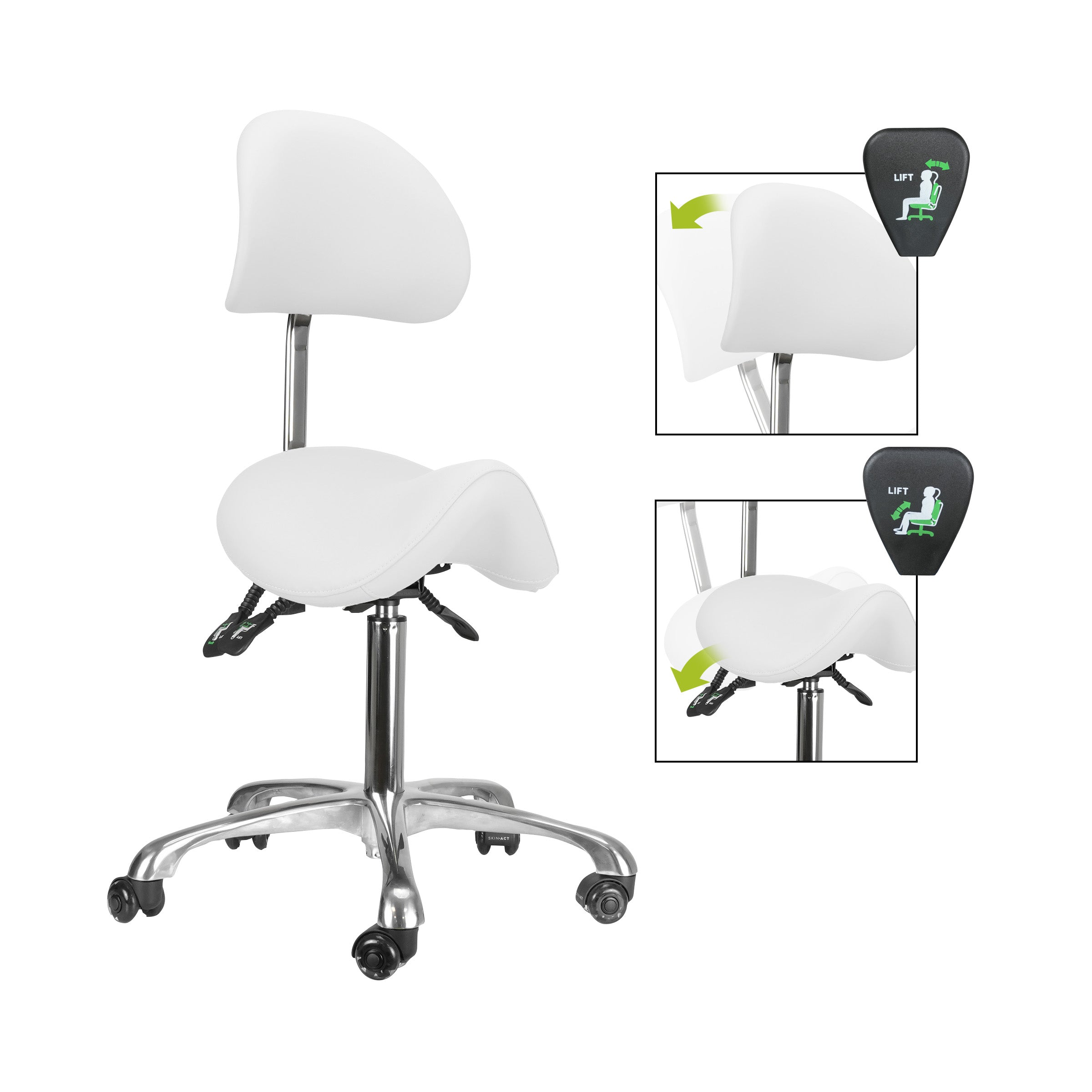 Brava Esthetician Saddle Stool