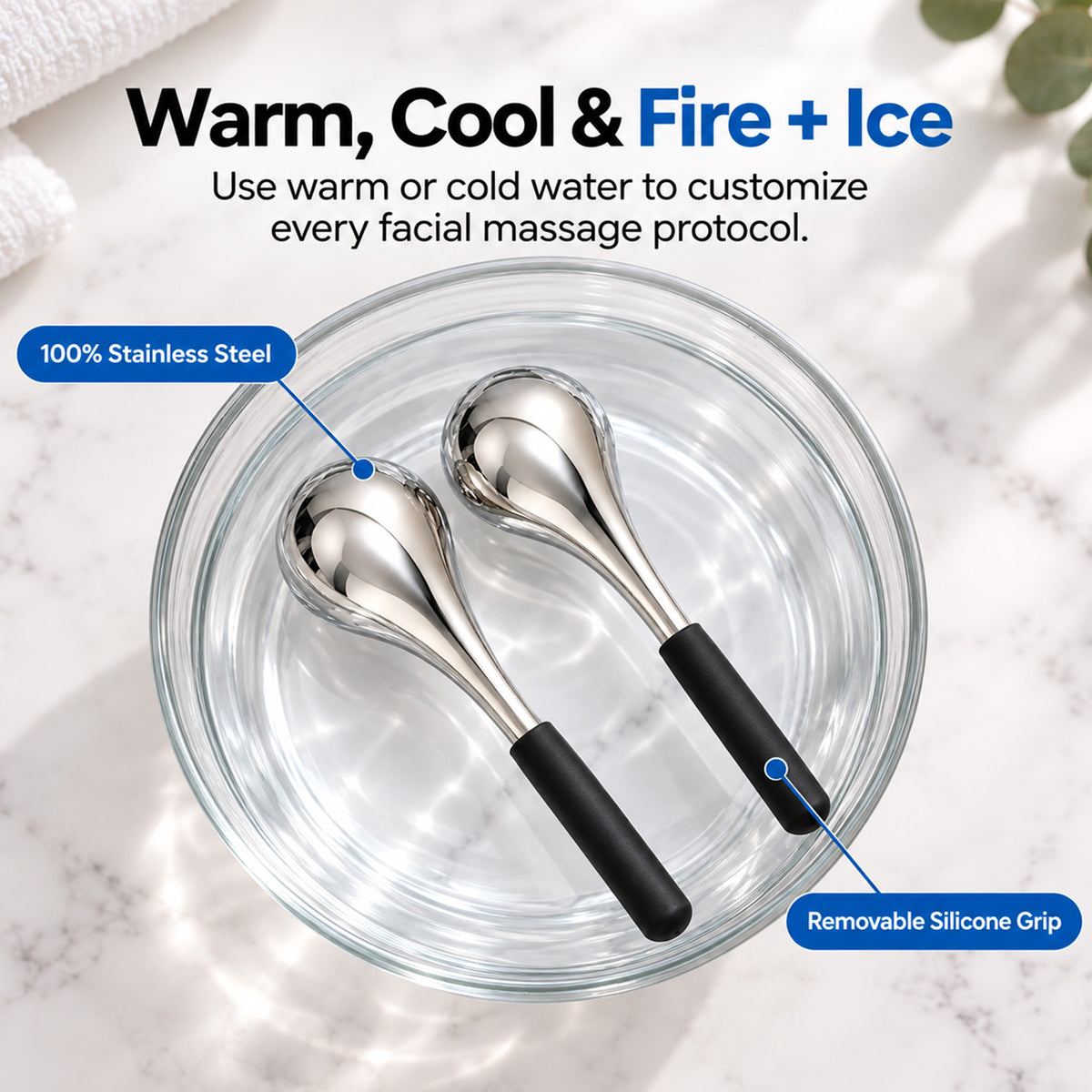 Cryoscoop Ice Globes - Stainless Steel